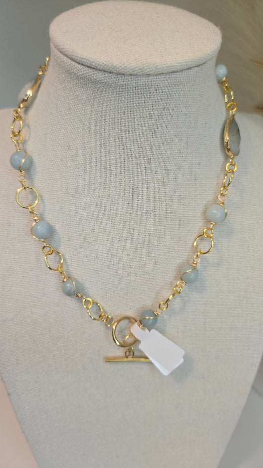 Amazonite & Agate Necklace