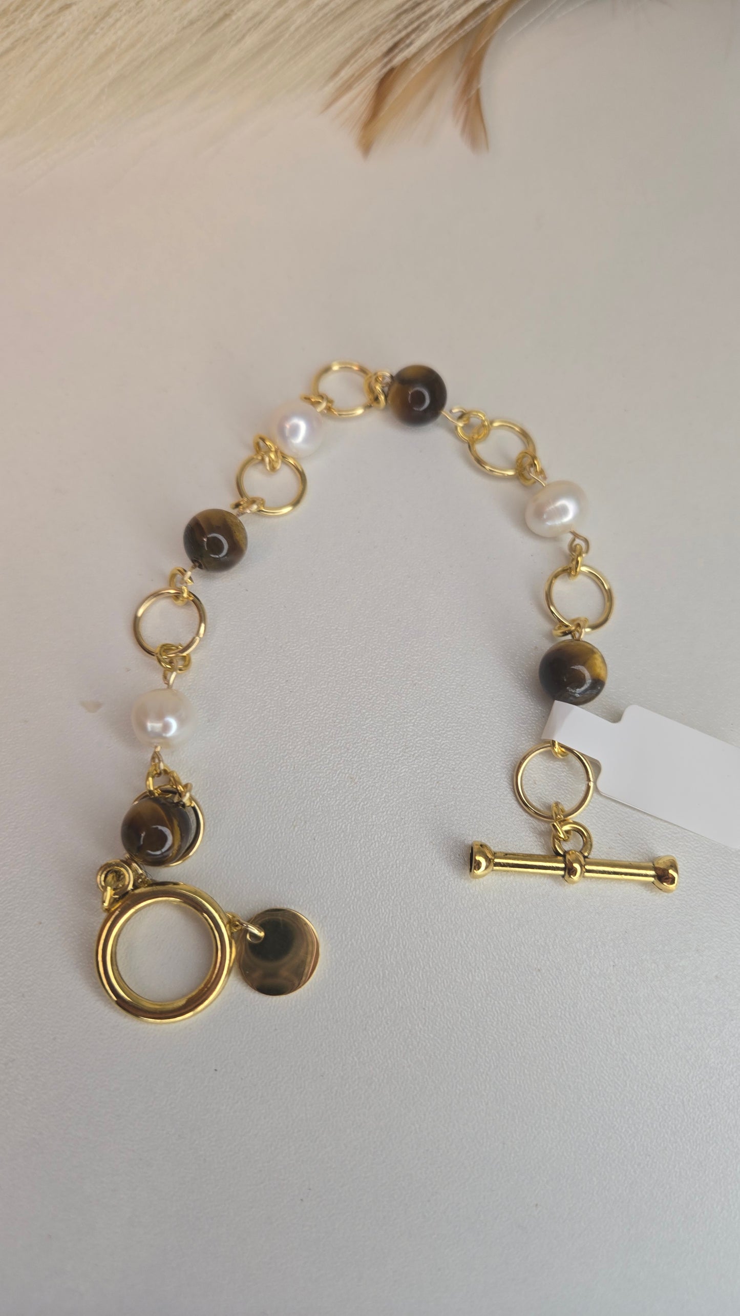 Royal Tiger Eye Bracelet close-up showing natural gemstone details