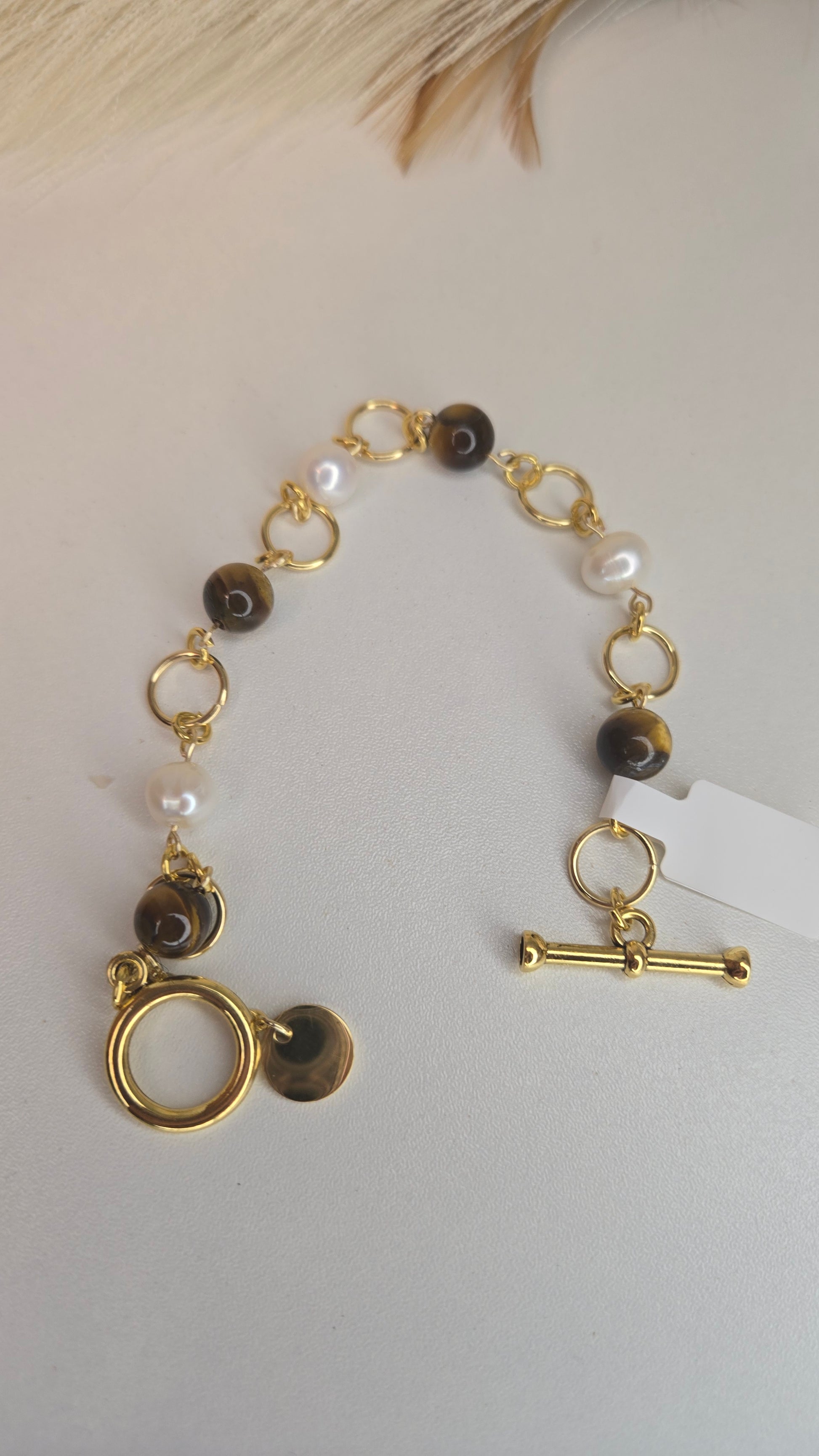 Royal Tiger Eye Bracelet close-up showing natural gemstone details