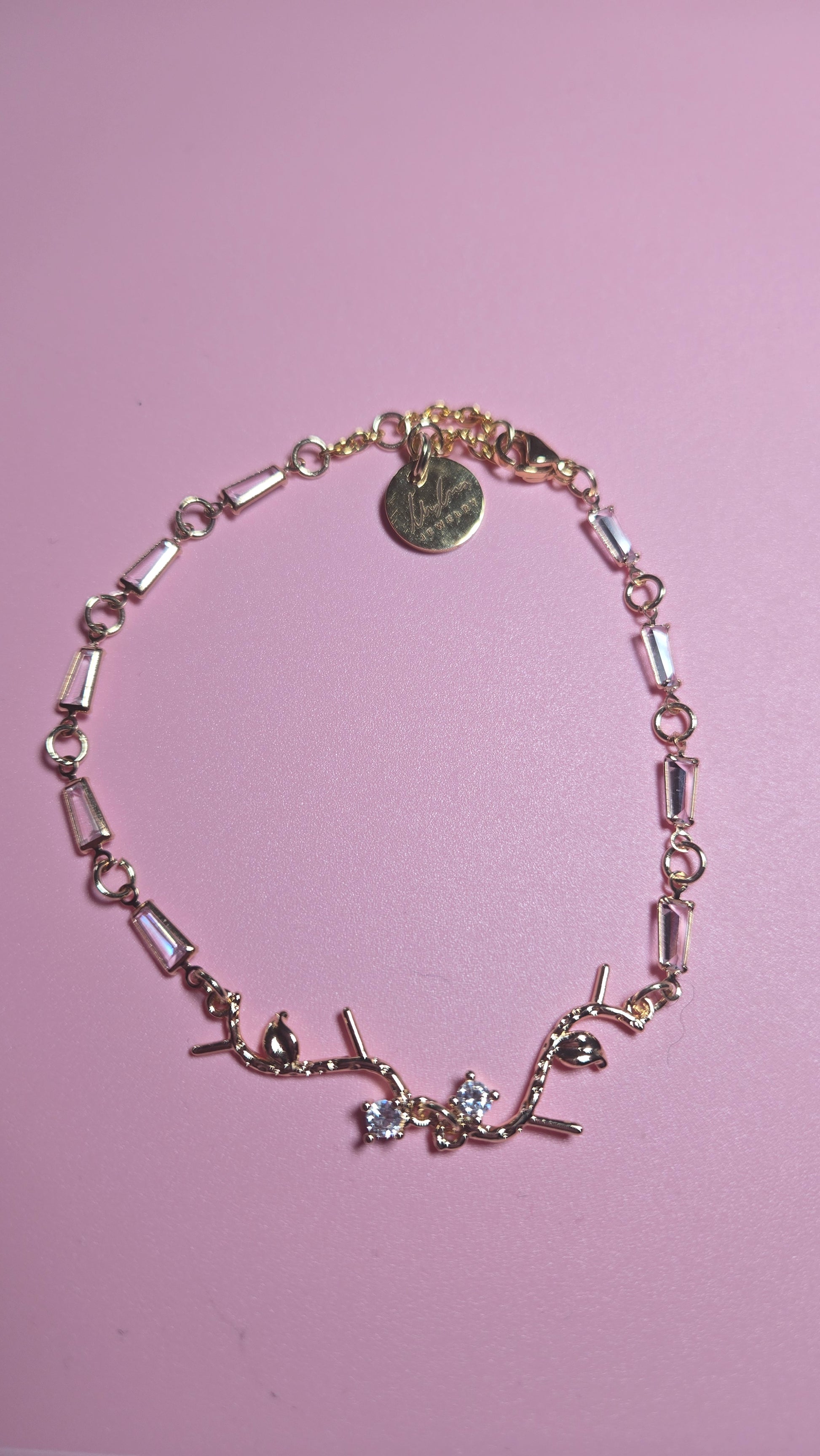 Floral Whisper Bracelet showcased on a model's wrist