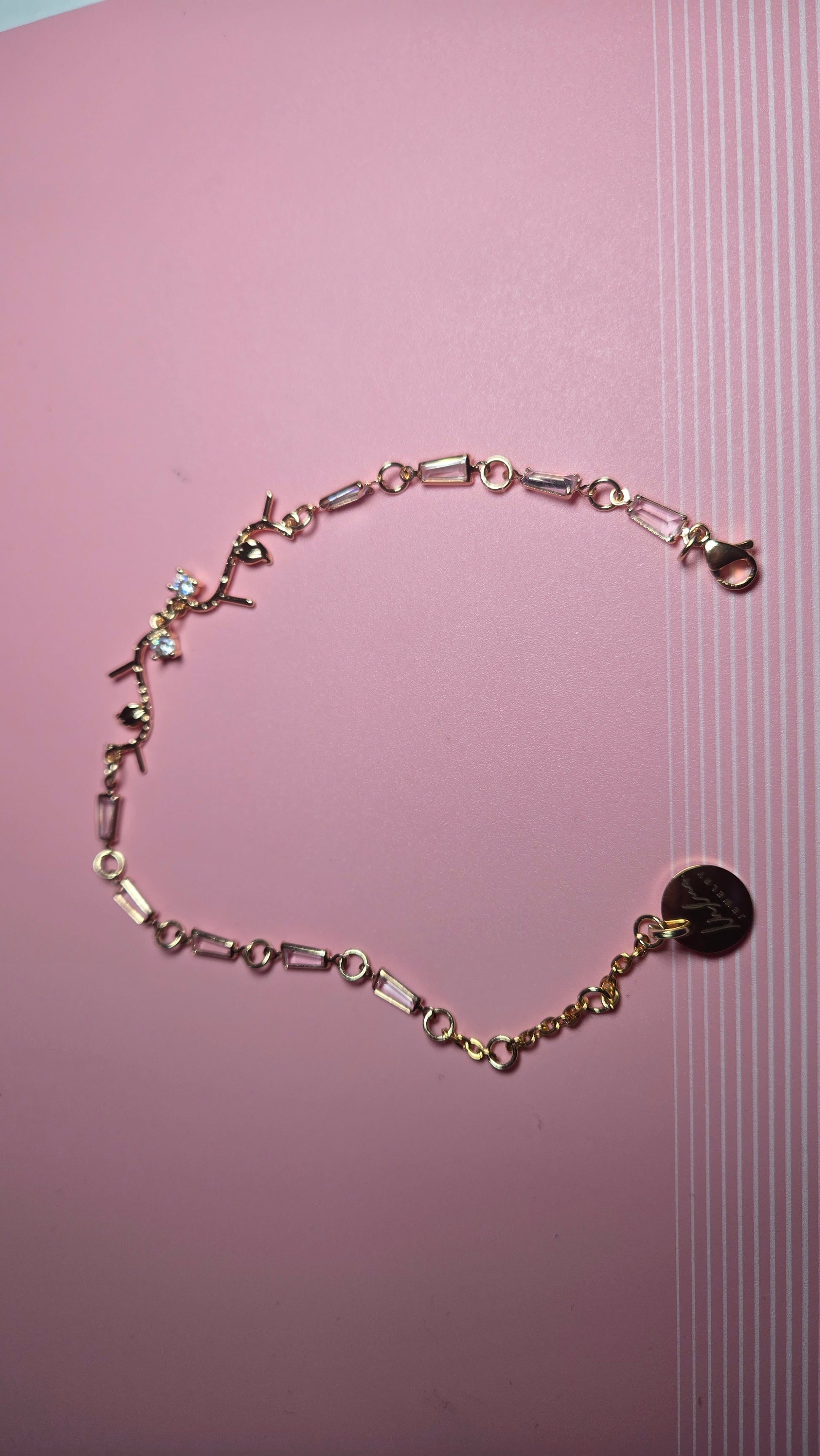 Close-up view of the Floral Whisper Bracelet