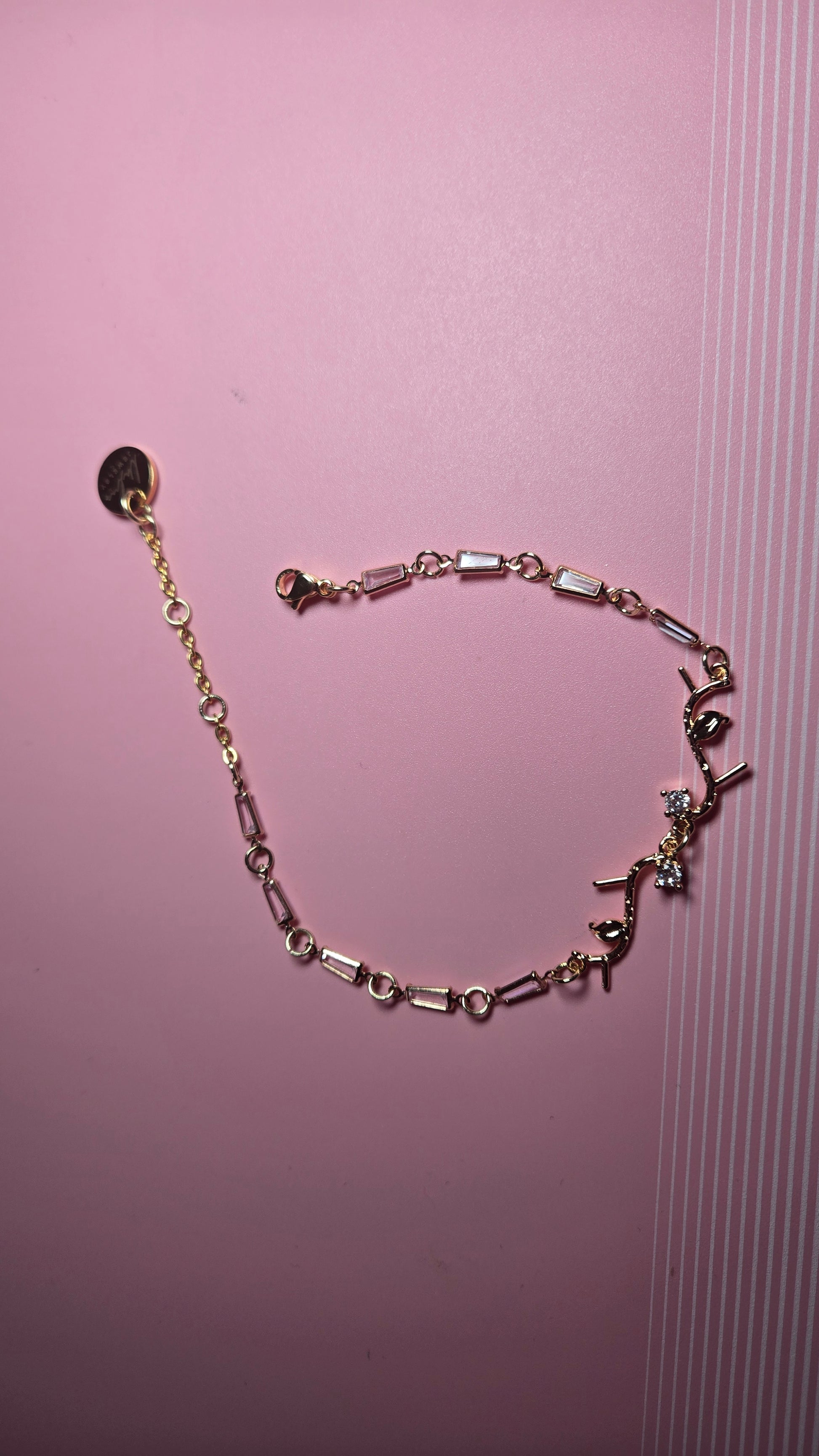 Another angle of the Floral Whisper Bracelet highlighting its intricate design
