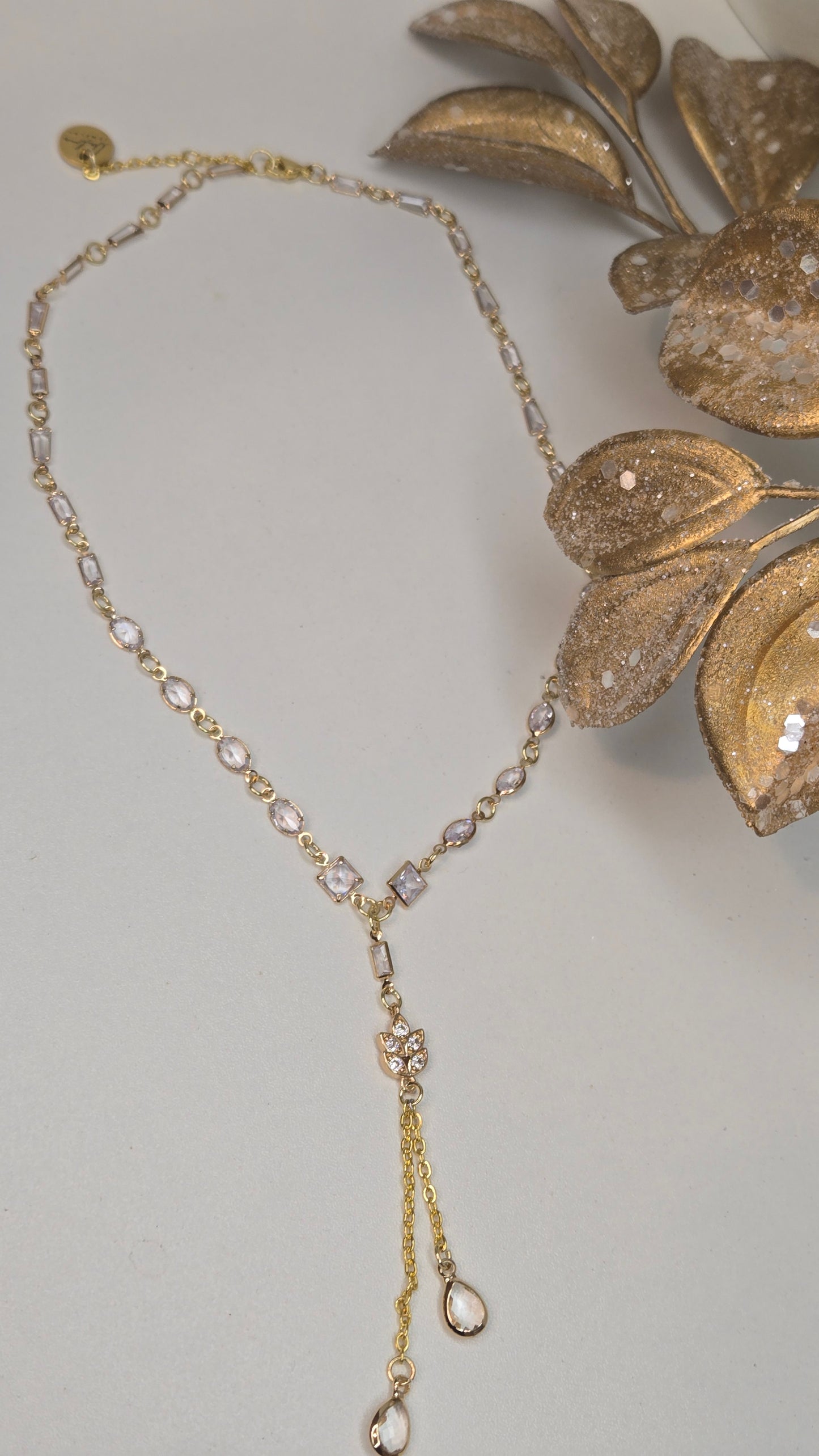 Luminous Charm Necklace elegantly presented in a jewelry box