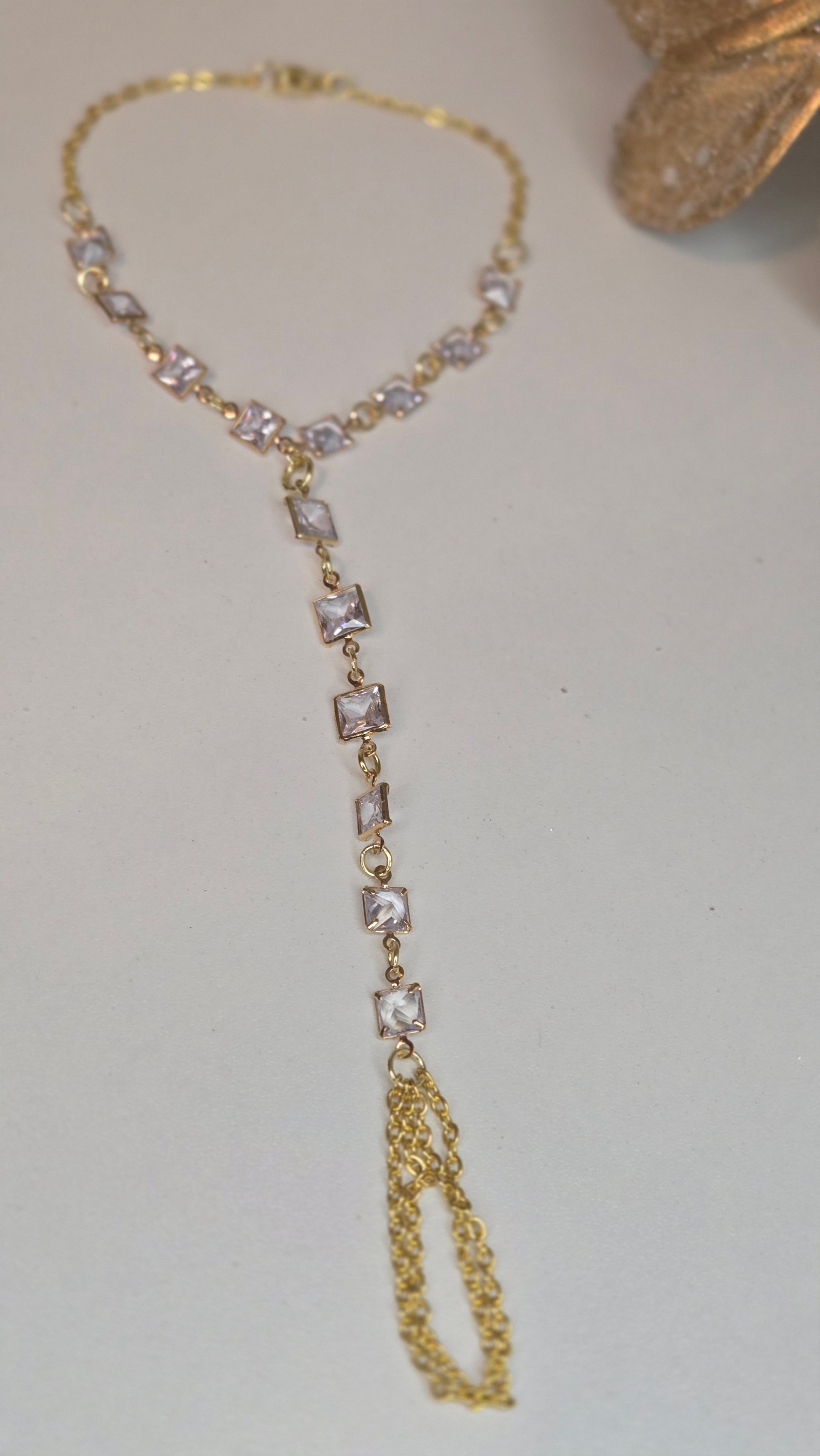 Royal Hand Chain Bracelet elegantly draped on a wrist