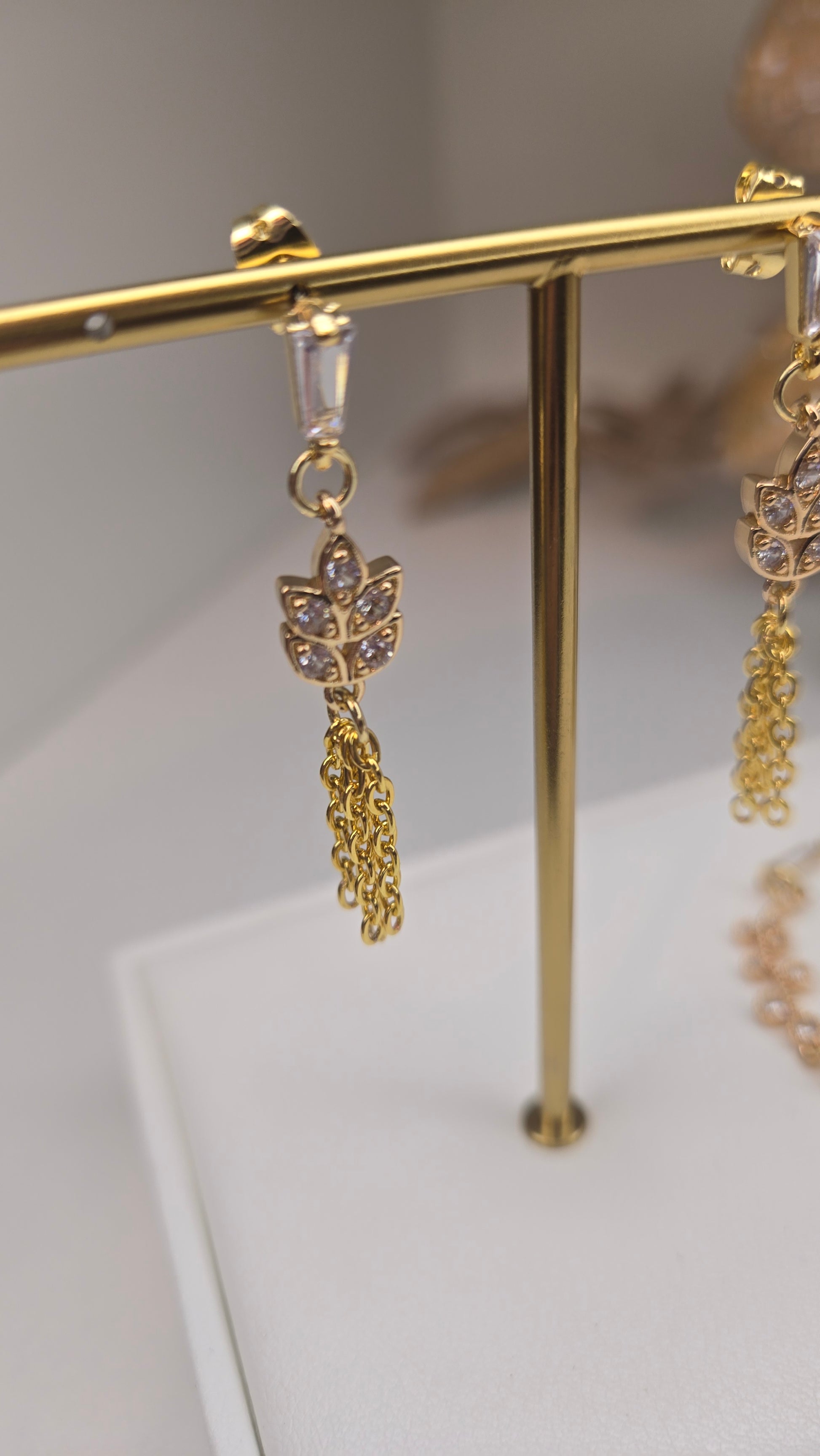 Complete Elegance Whisper handmade jewelry set on a textured, elegant surface