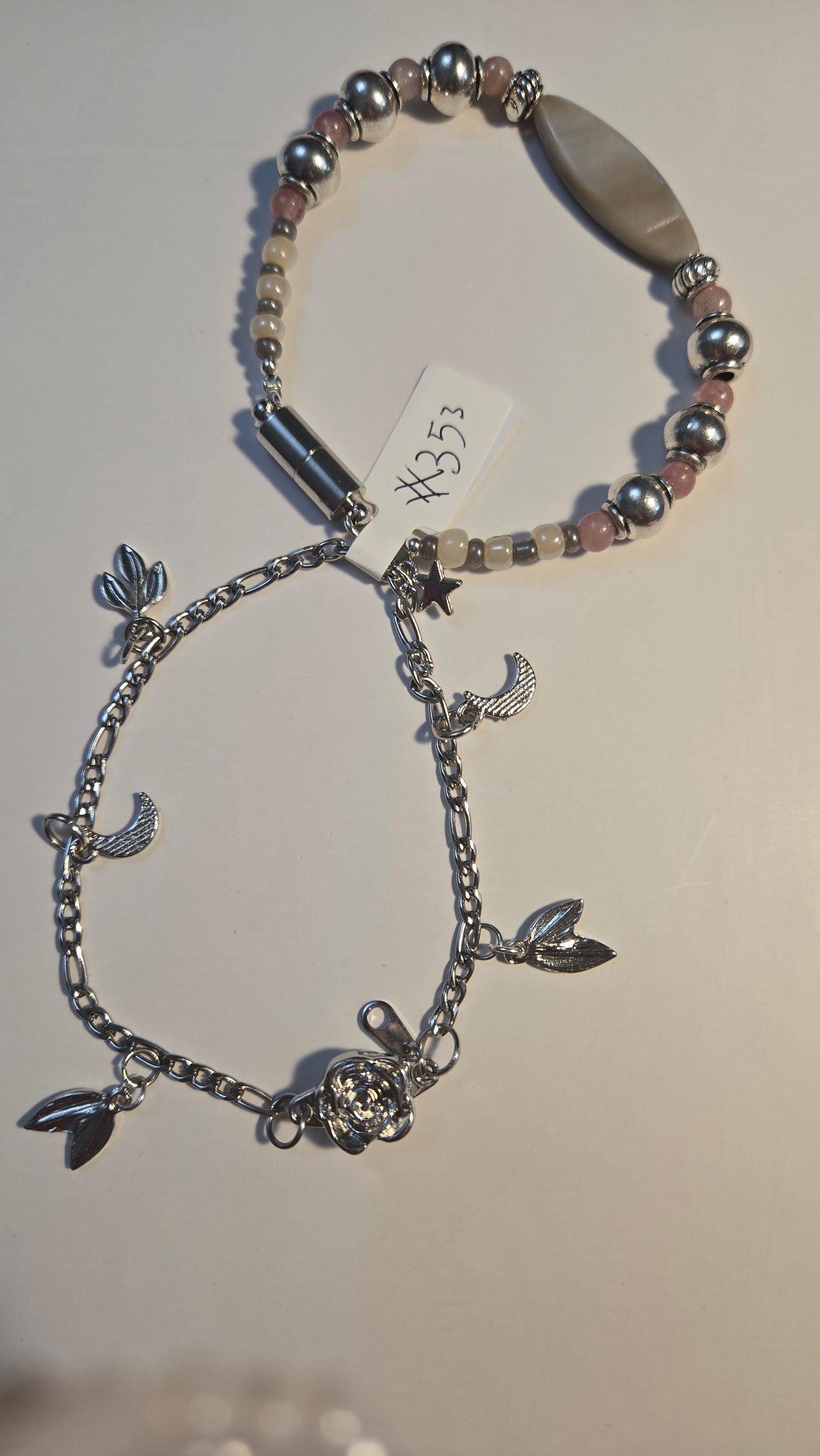 Natural Harmony Bracelet on display