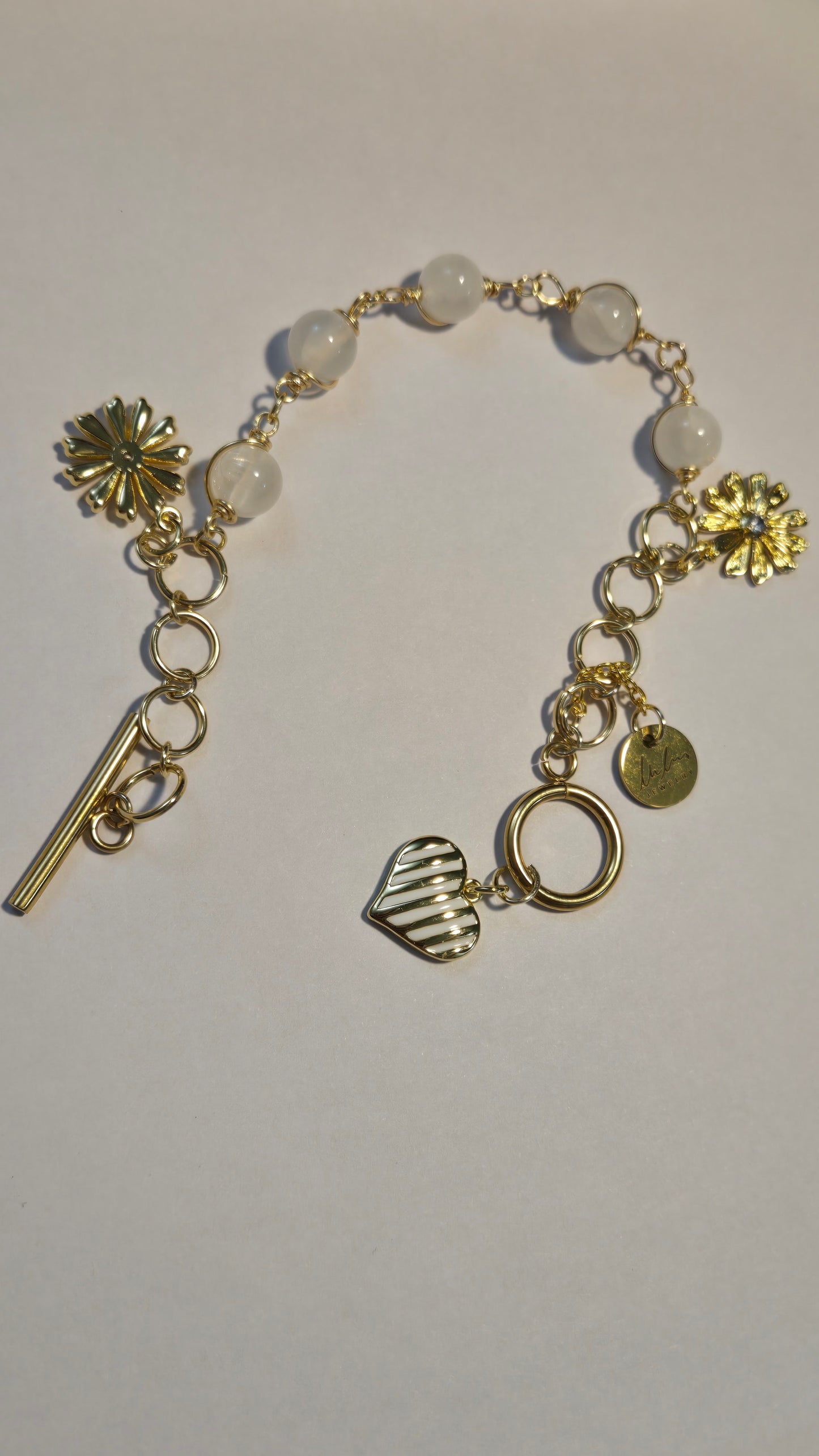 Close-up of Floral Grace Bracelet with detailed craftsmanship