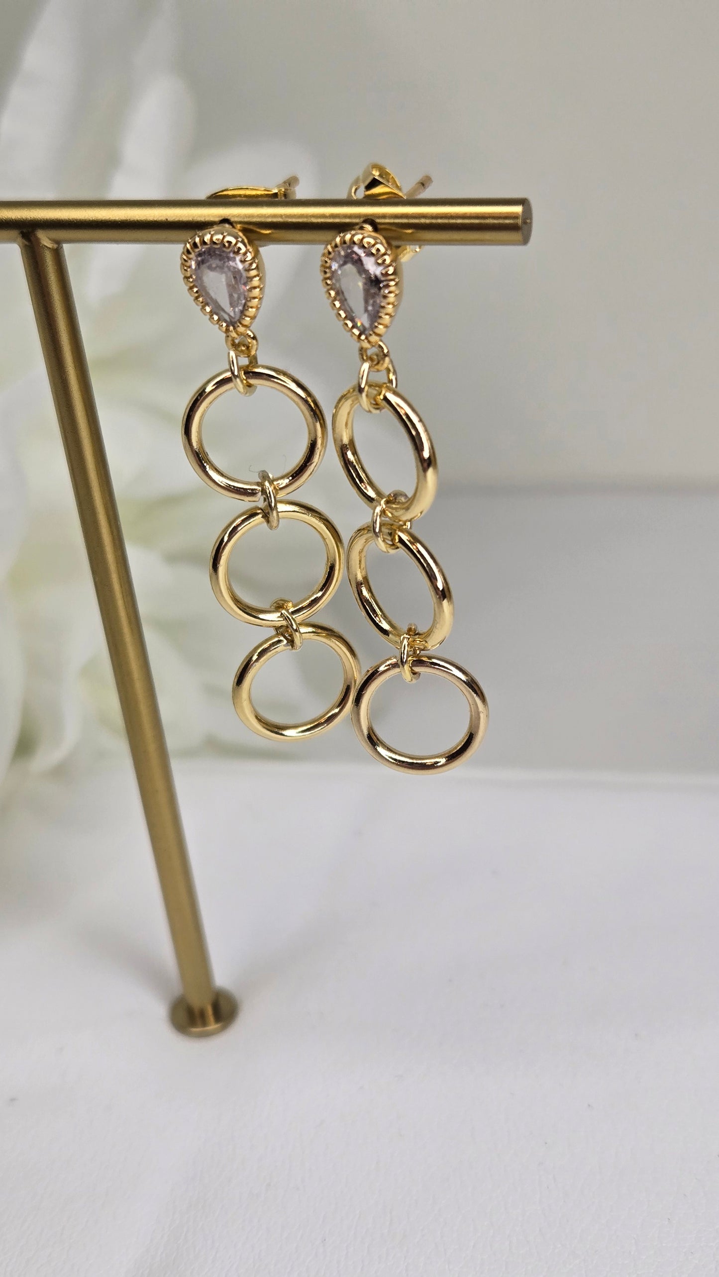 Luxury Gold Chain Drop Earrings