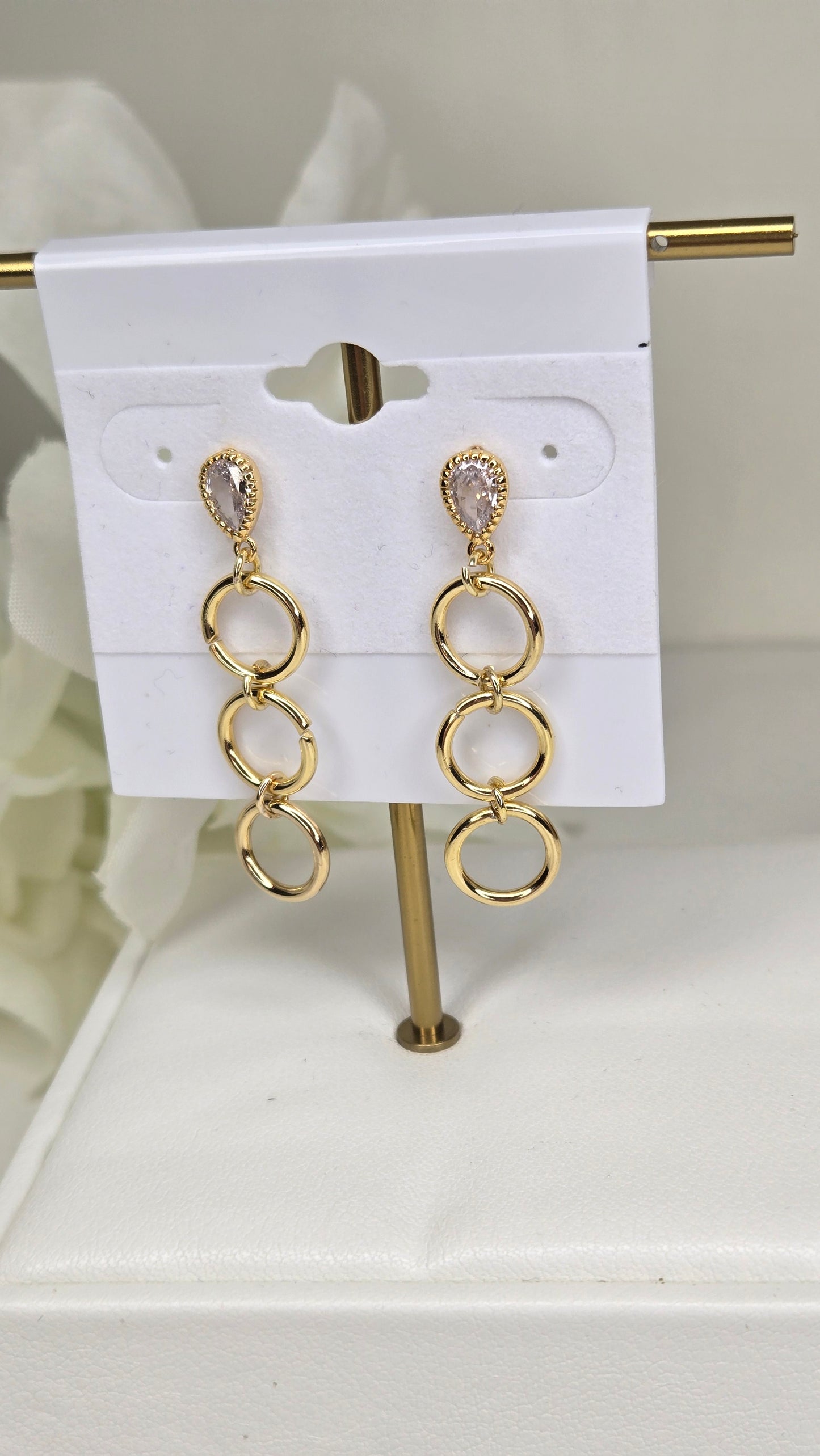 Luxury Gold Chain Drop Earrings
