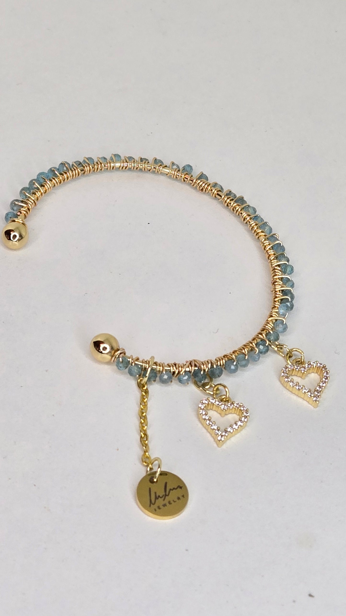 Emerald Glow Cuff&Emerald Luxe Bracelet