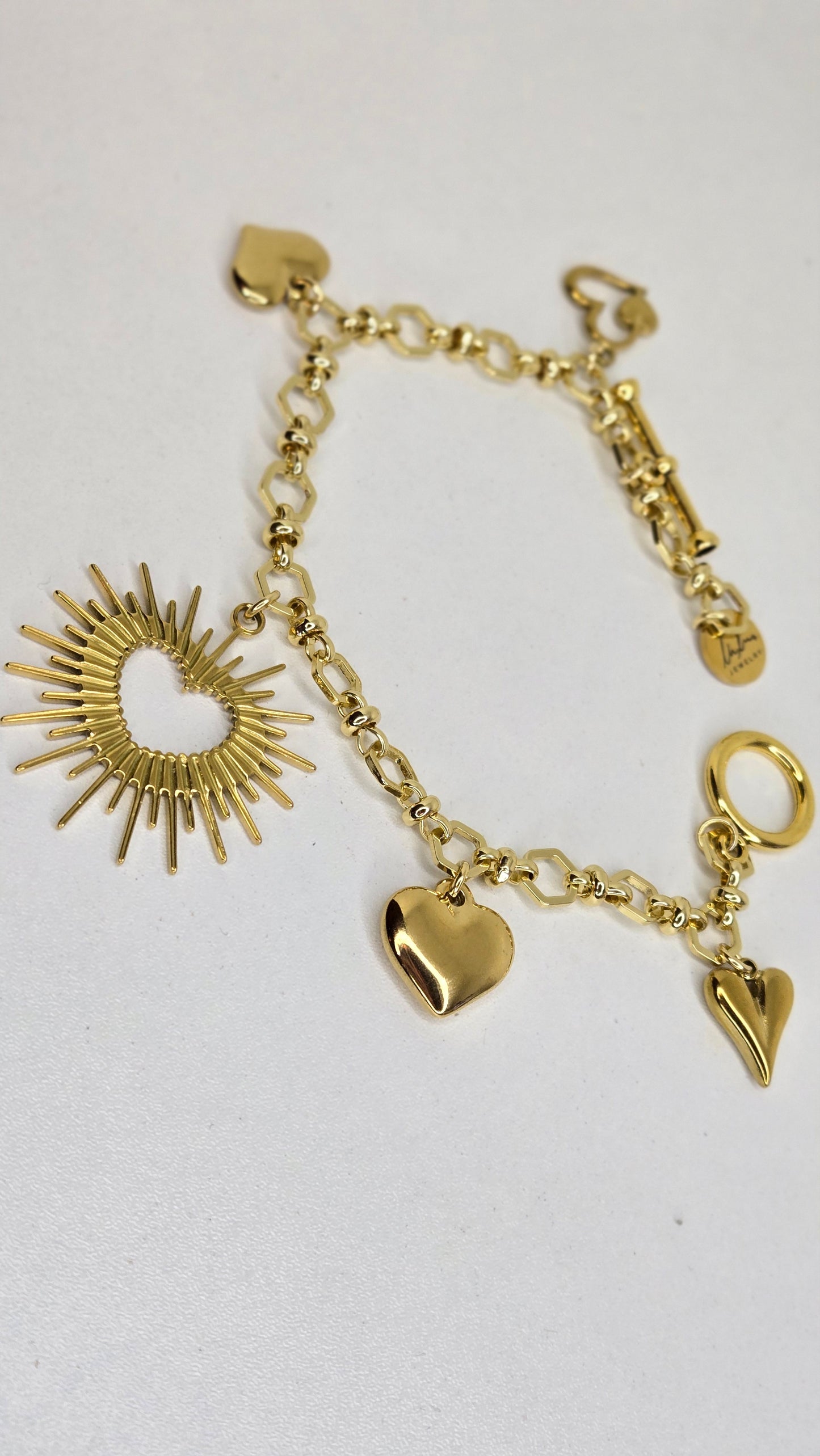 Golden Hearts Bracelet