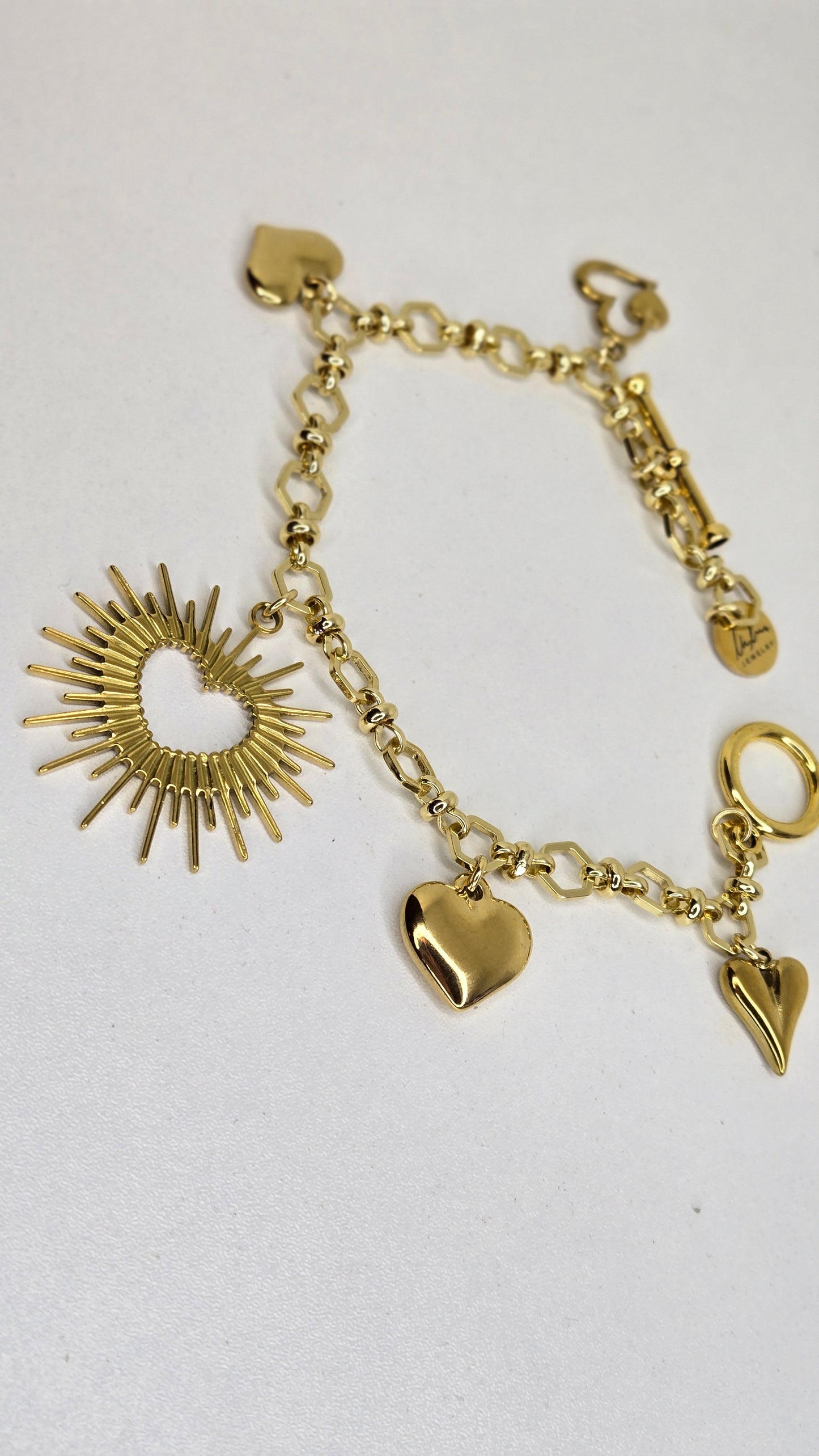 Golden Hearts Bracelet