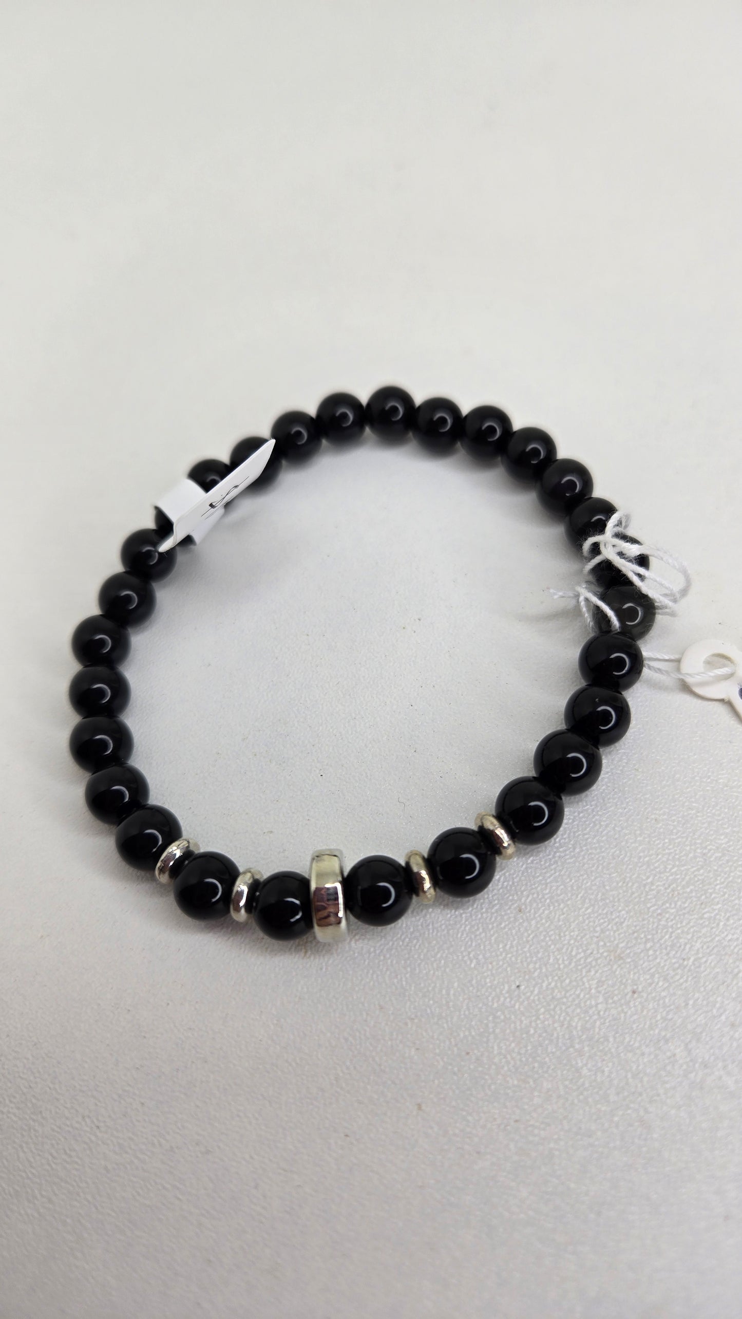 Black Rainbow Bead Bracelet