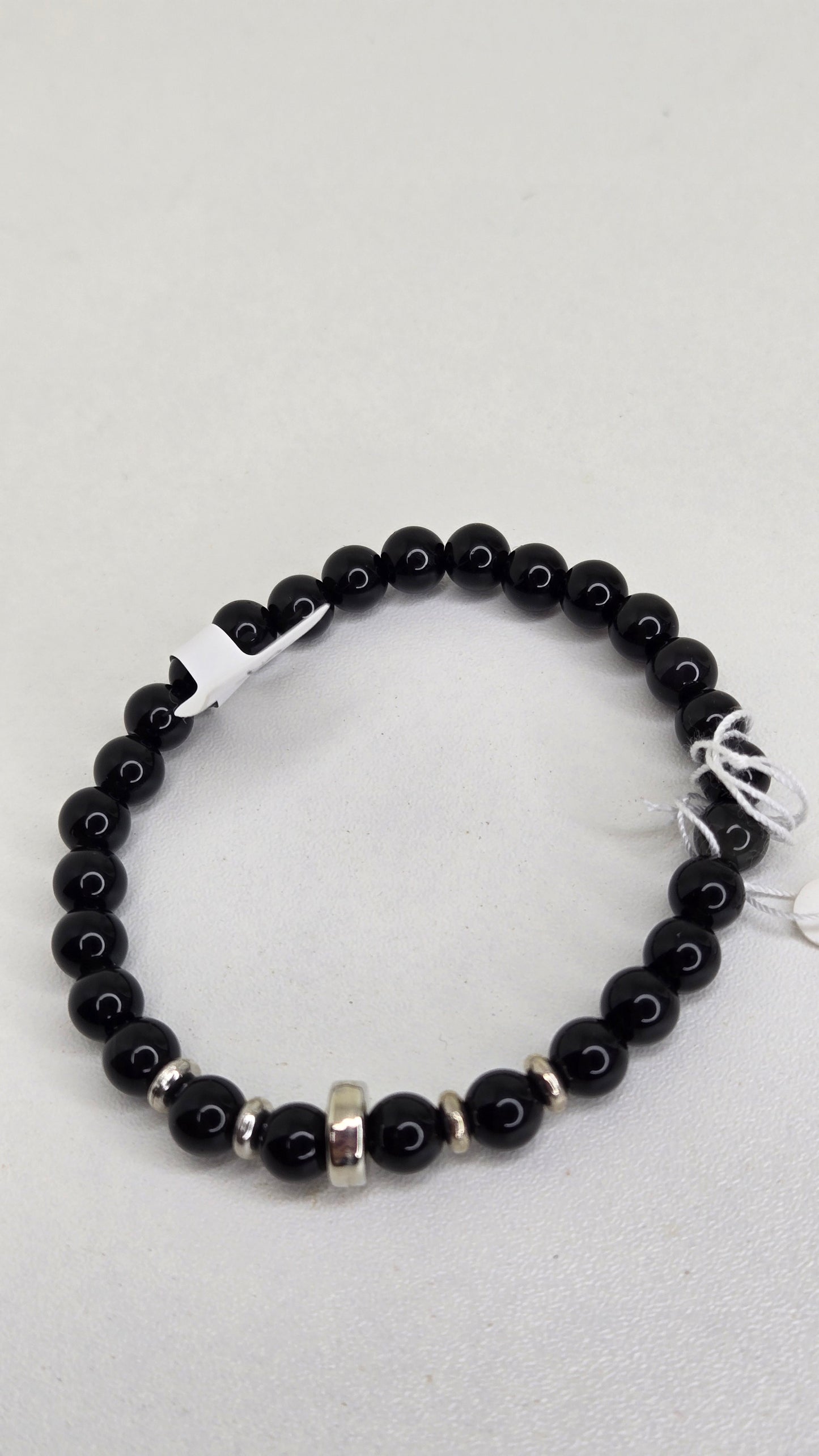 Black Rainbow Bead Bracelet