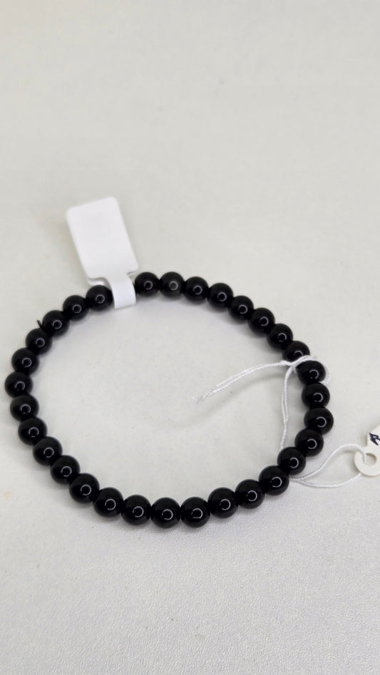 Black Rainbow Bead Bracelet