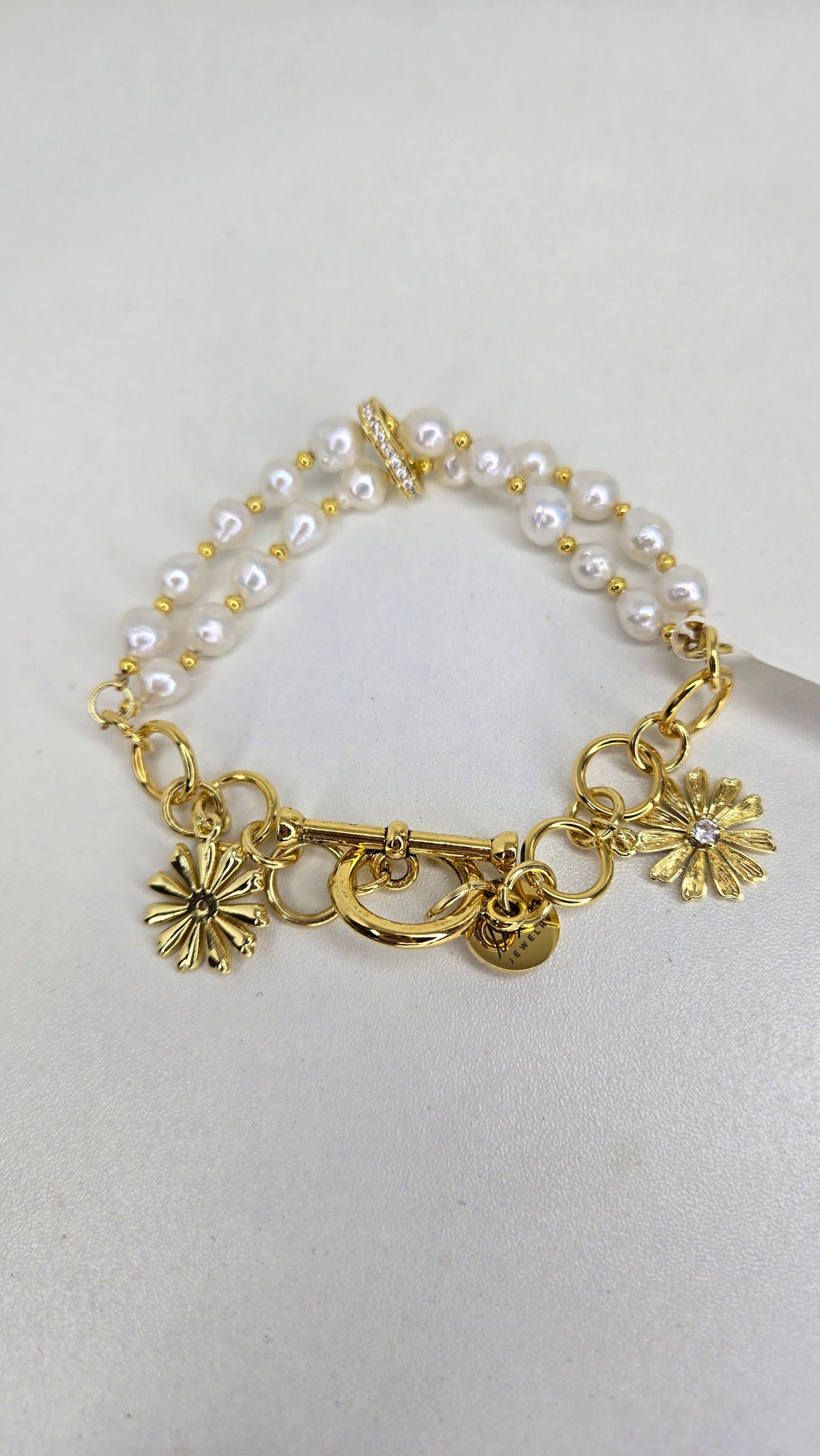 Pearl Daisy Bracelet