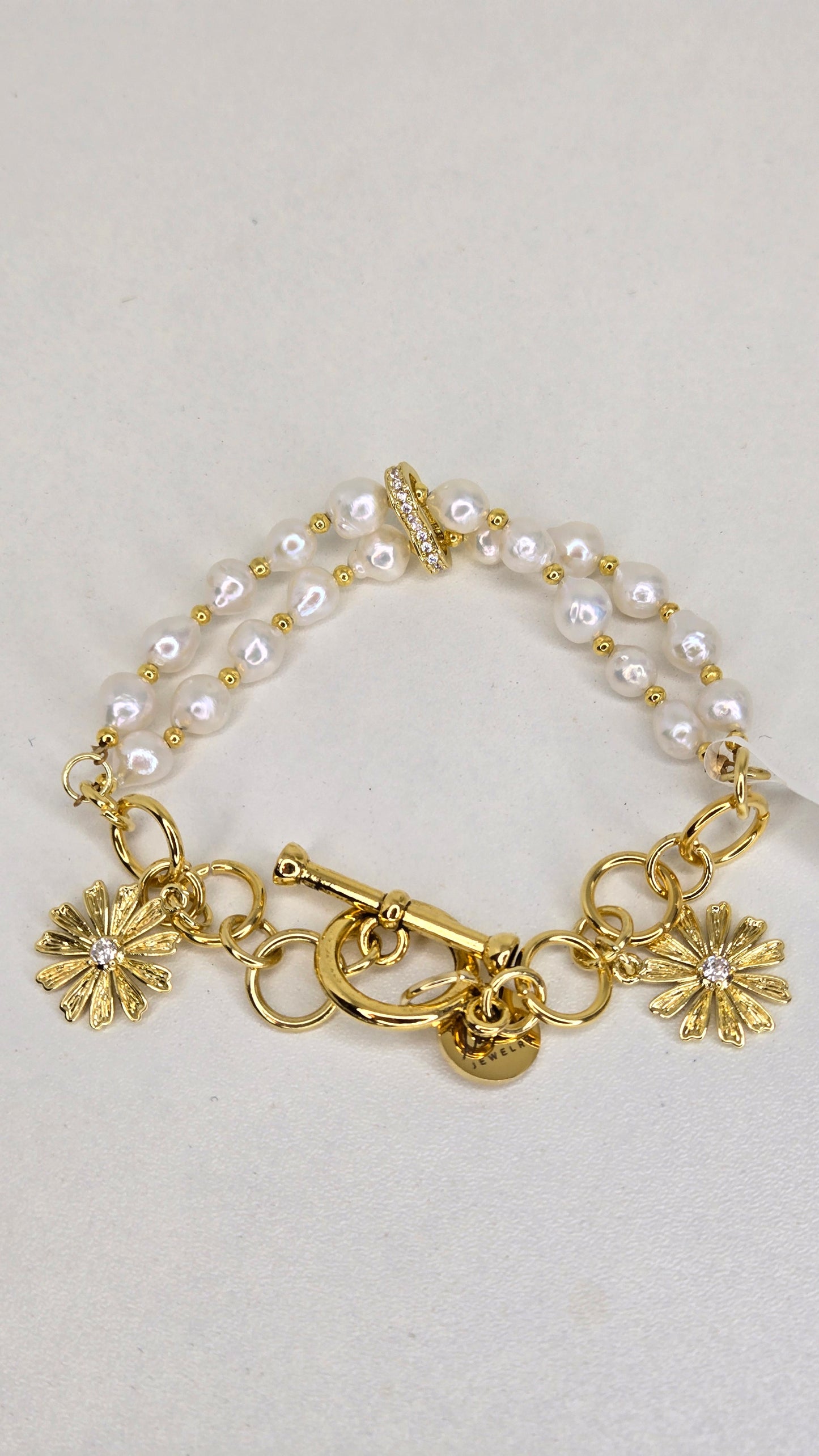 Pearl Daisy Bracelet