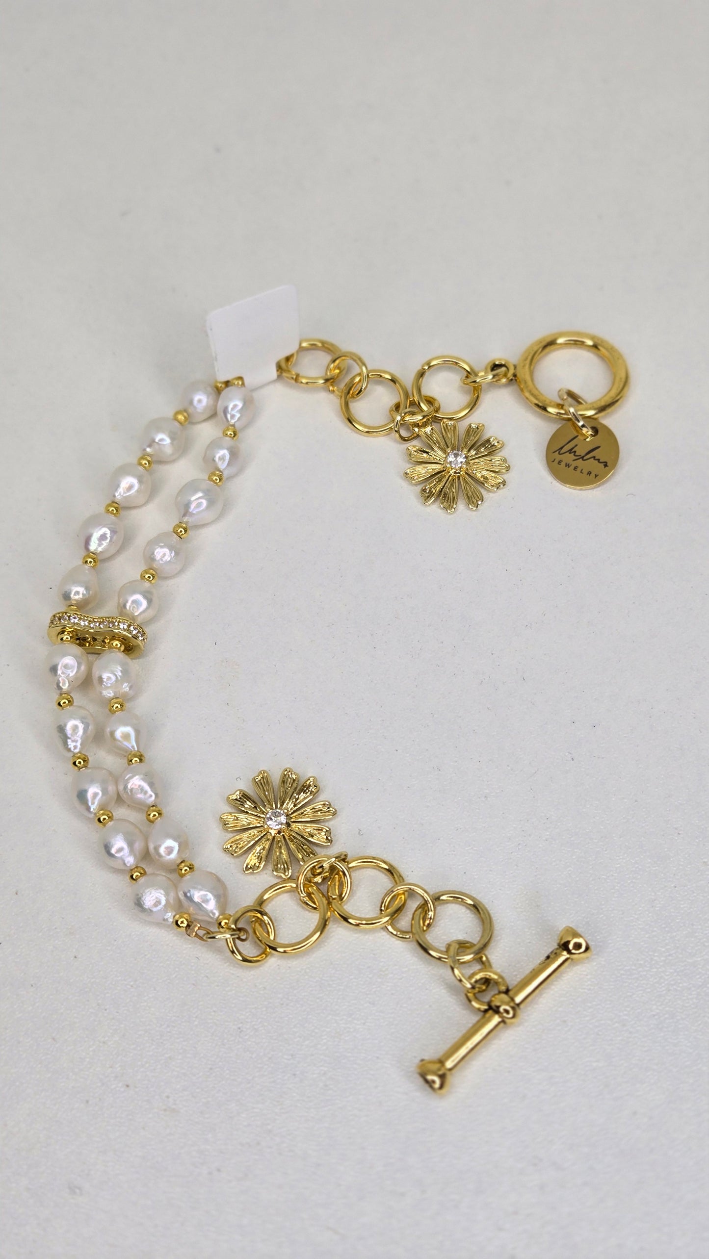 Pearl Daisy Bracelet