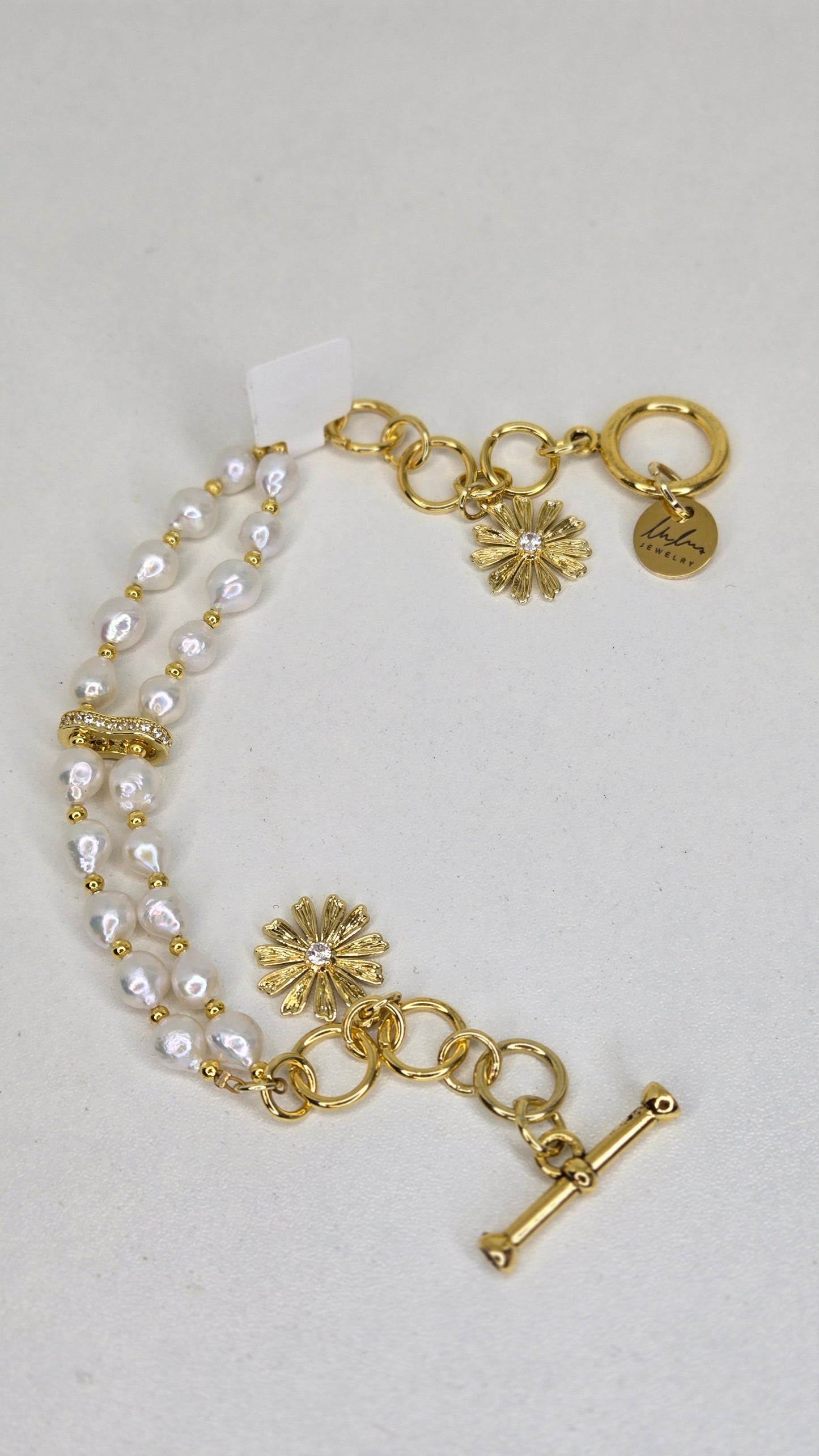 Pearl Daisy Bracelet