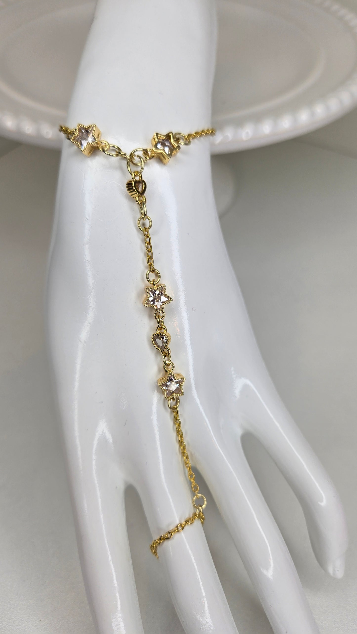 Celestial Heart Hand Chain