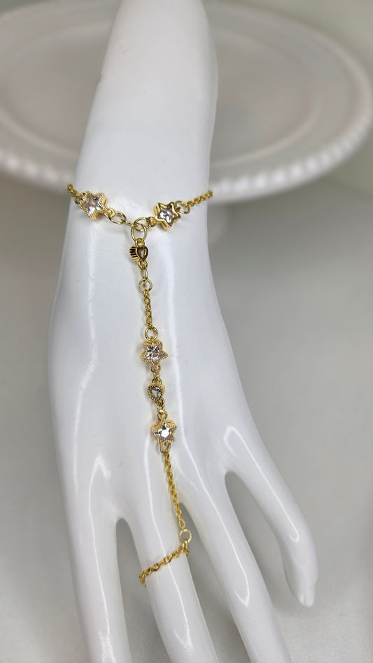Celestial Heart Hand Chain