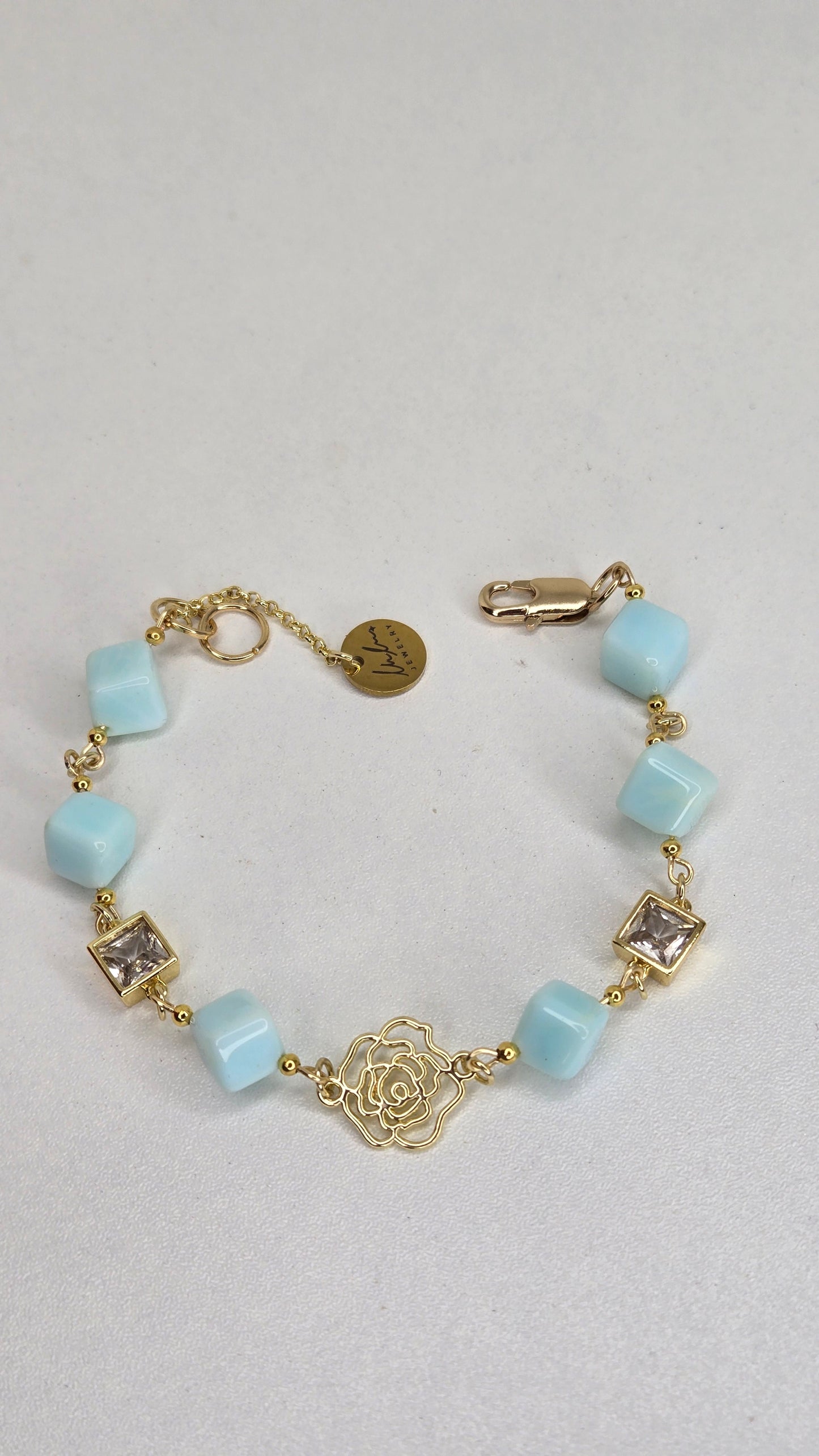 Sky Blossom Natural Stone Bracelet