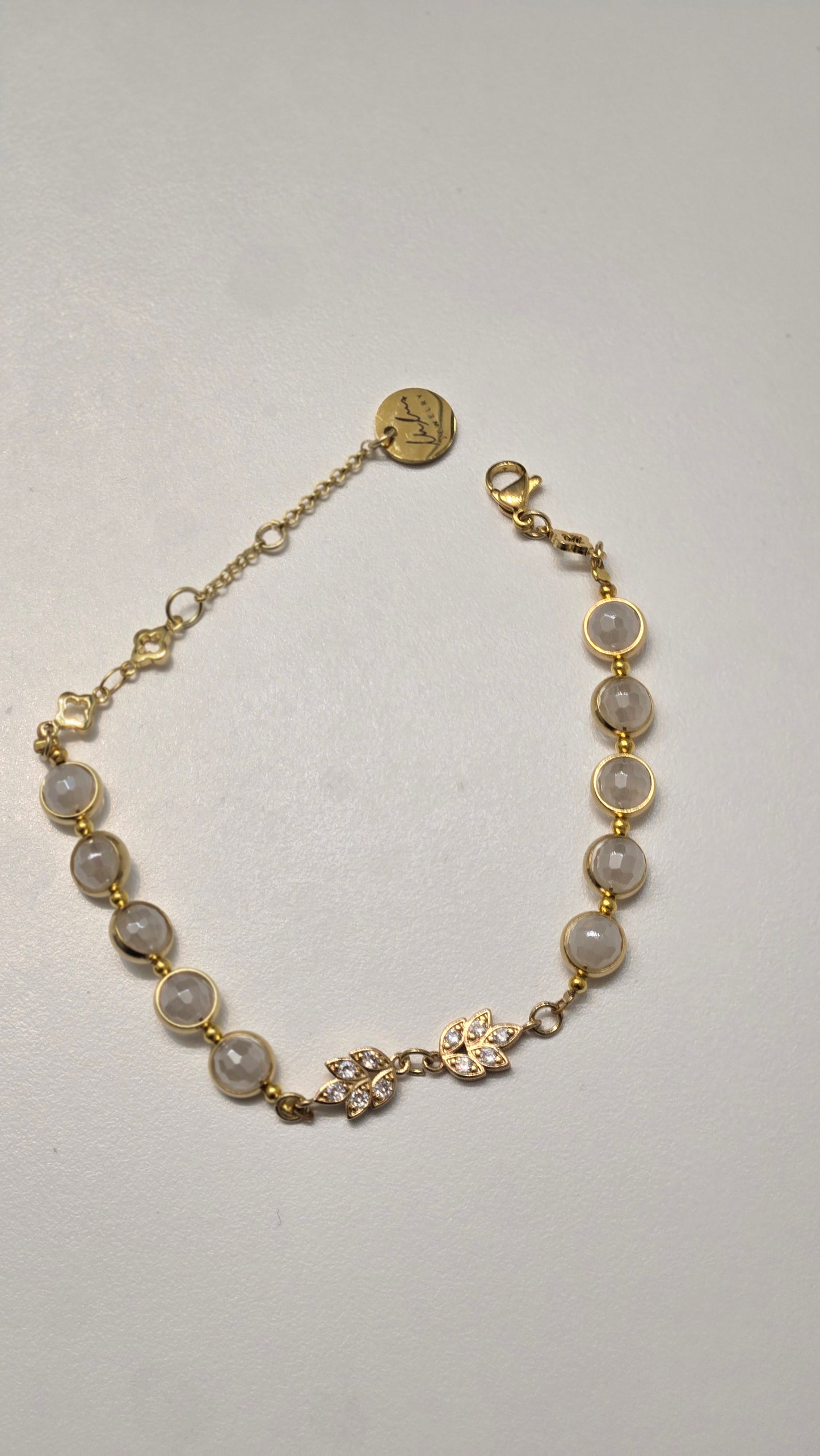Golden Agate Blossom Bracelet