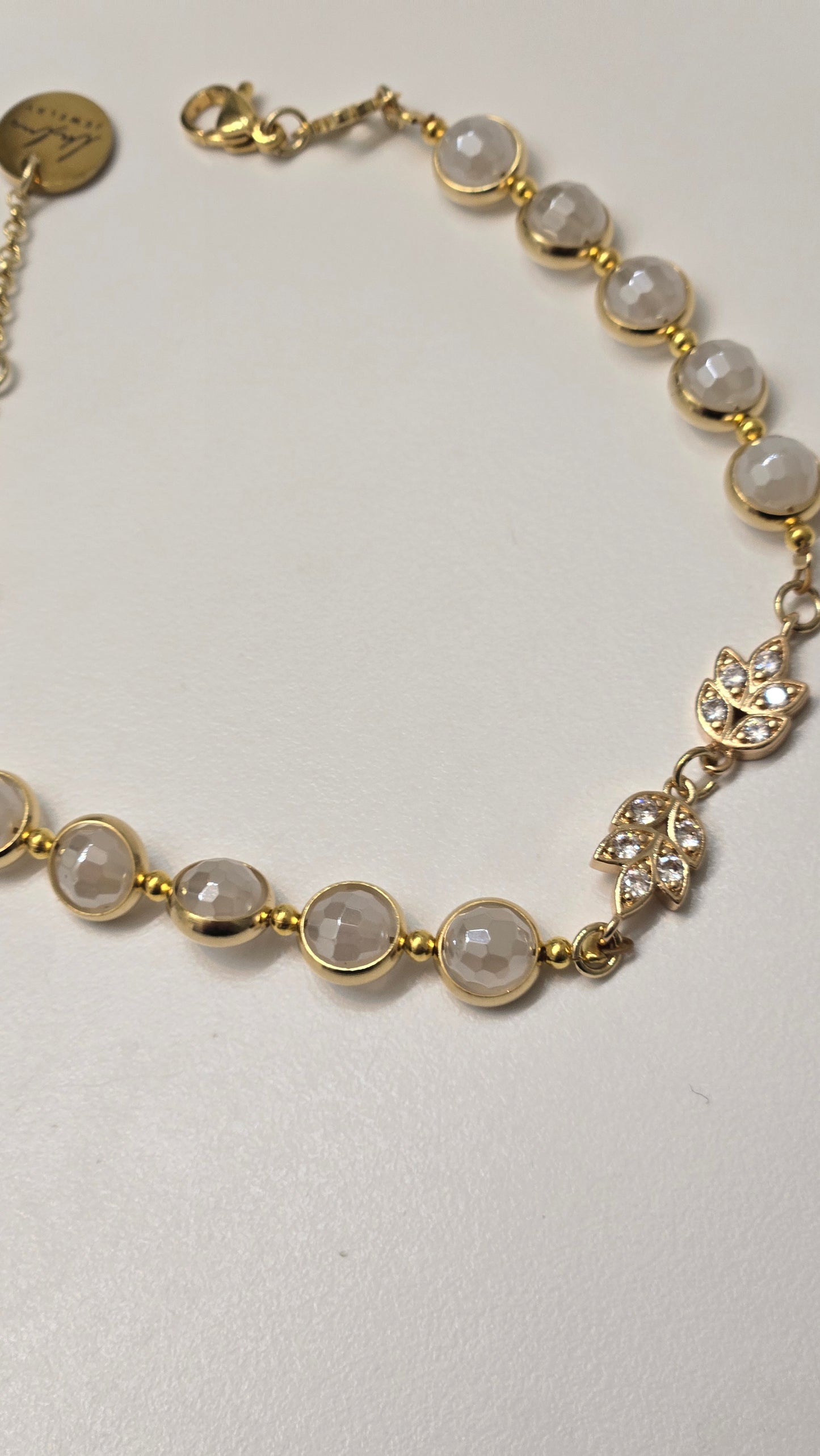 Golden Agate Blossom Bracelet