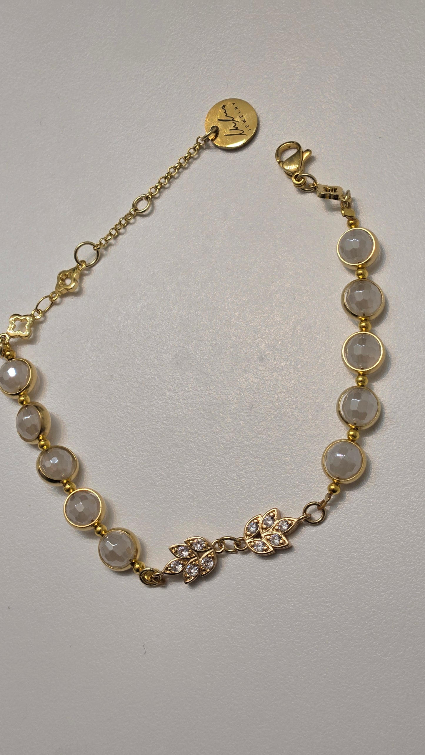Golden Agate Blossom Bracelet