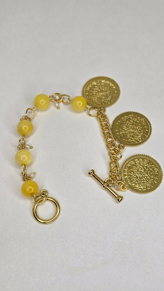 Golden Jade Sultan Bracelet