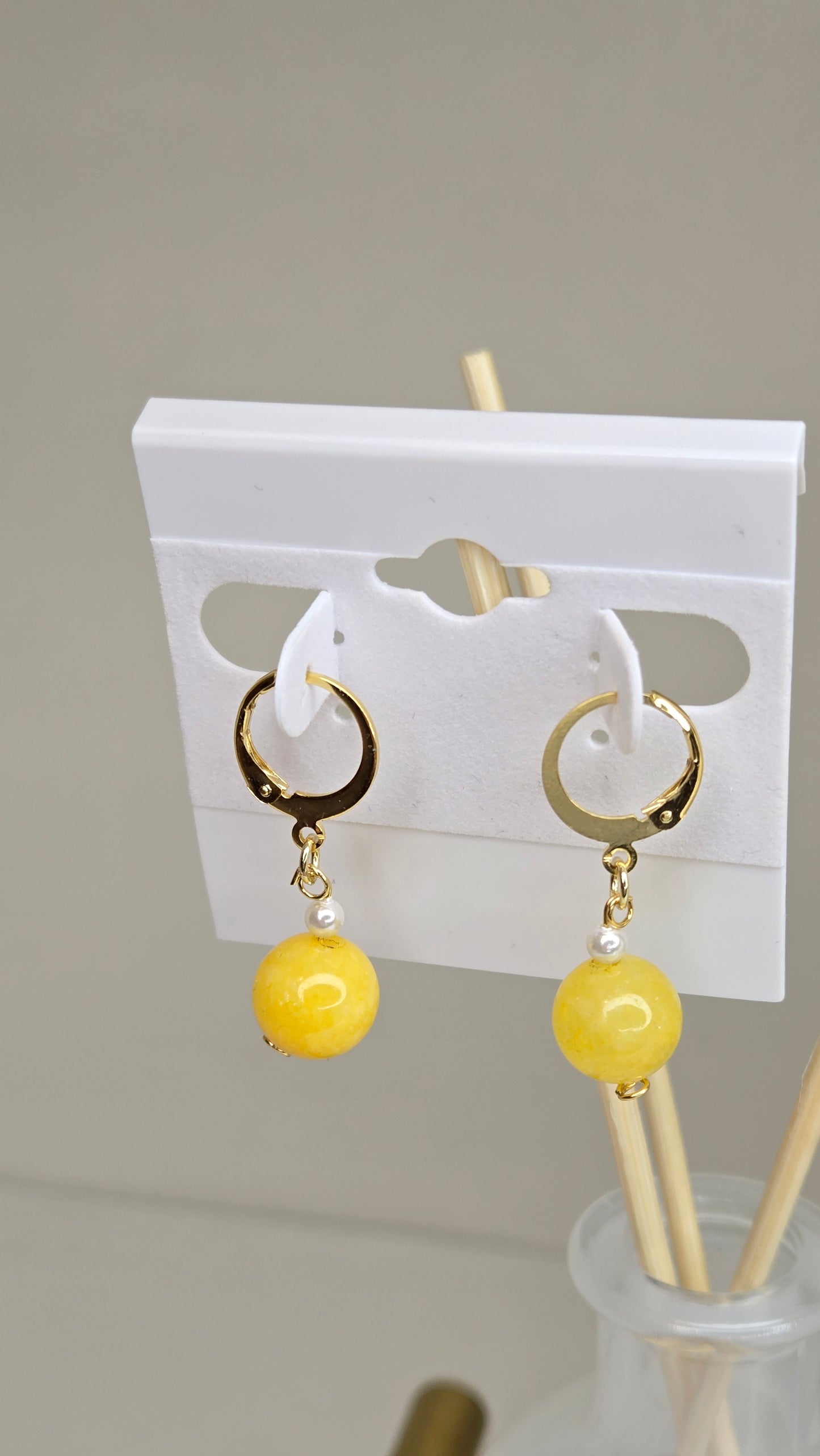 Honey Jade Earrings