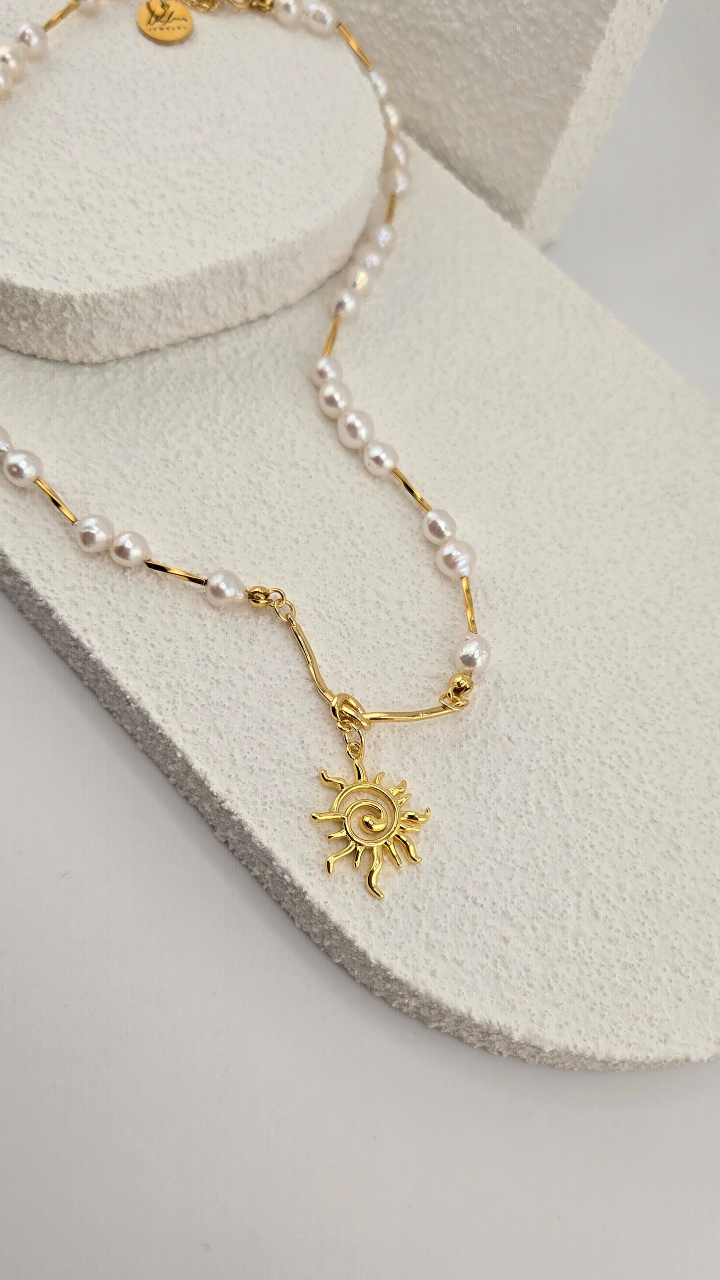 Pearl Sun Necklace