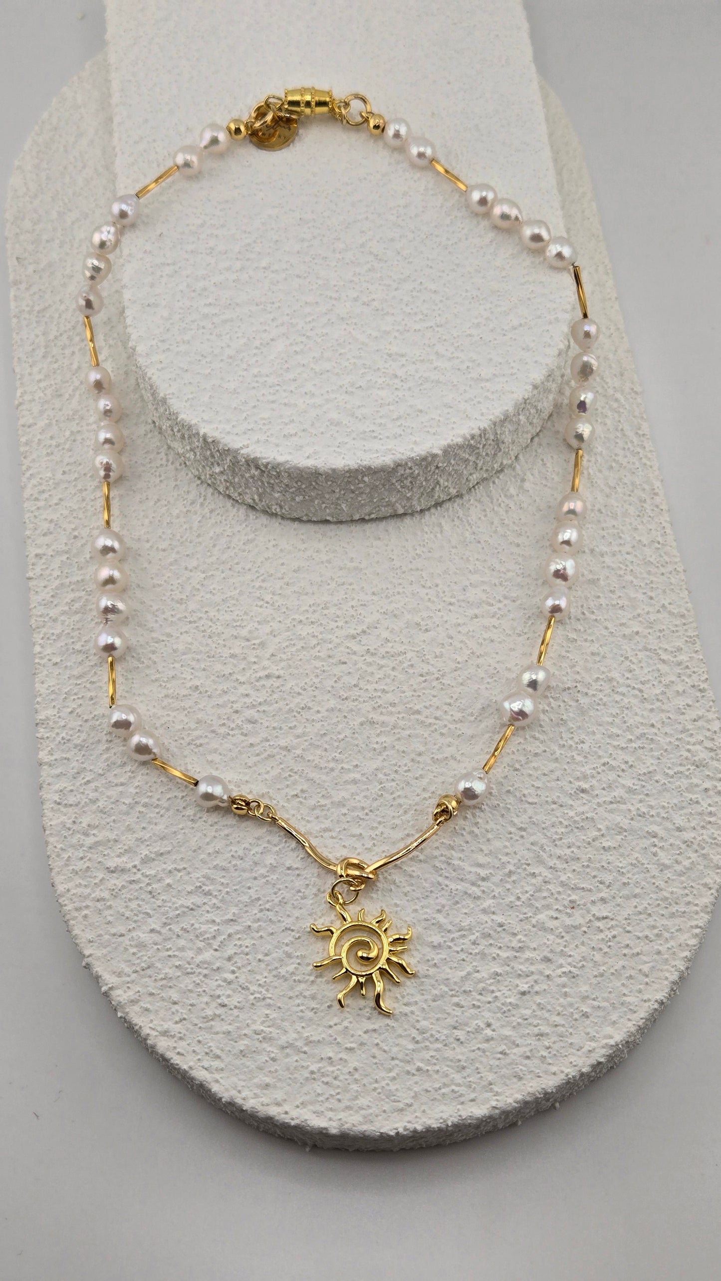 Pearl Sun Necklace