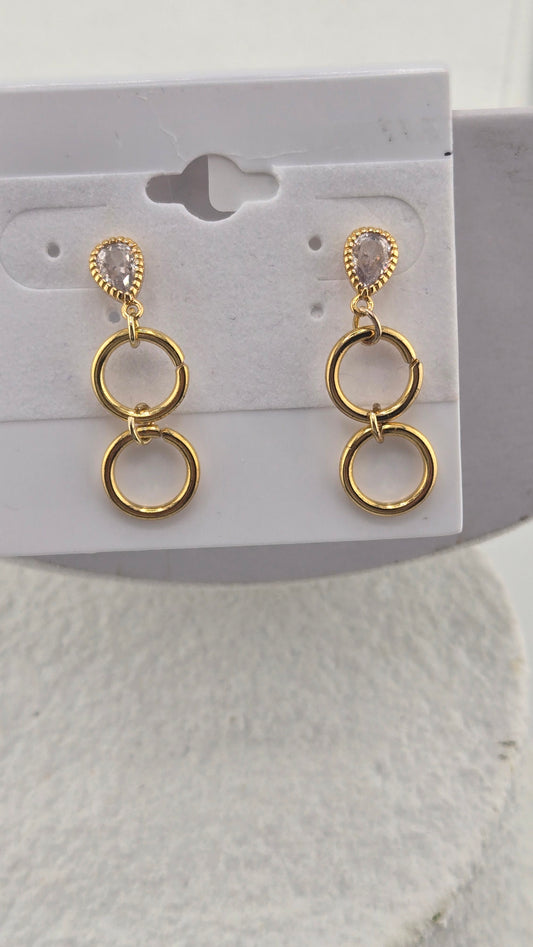 Luxury Gold Chain Drop Earrings