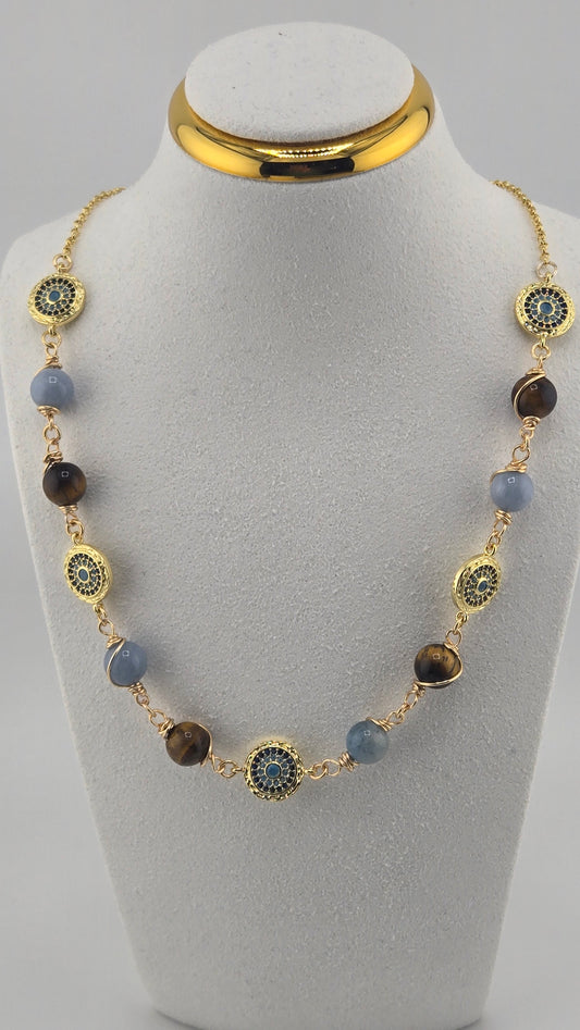 Angelite & Tiger Eye