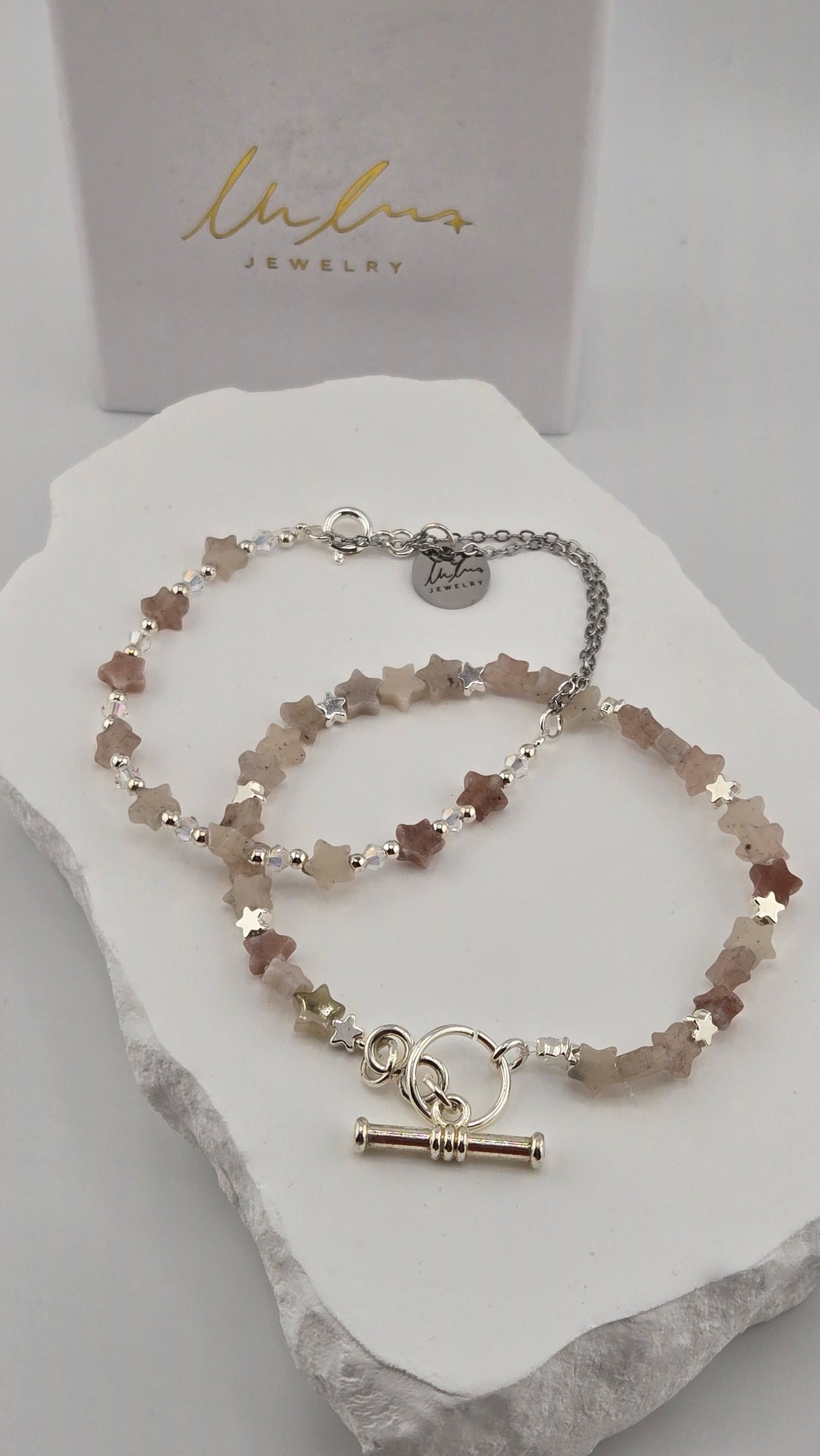 Natural Quartz Star Set