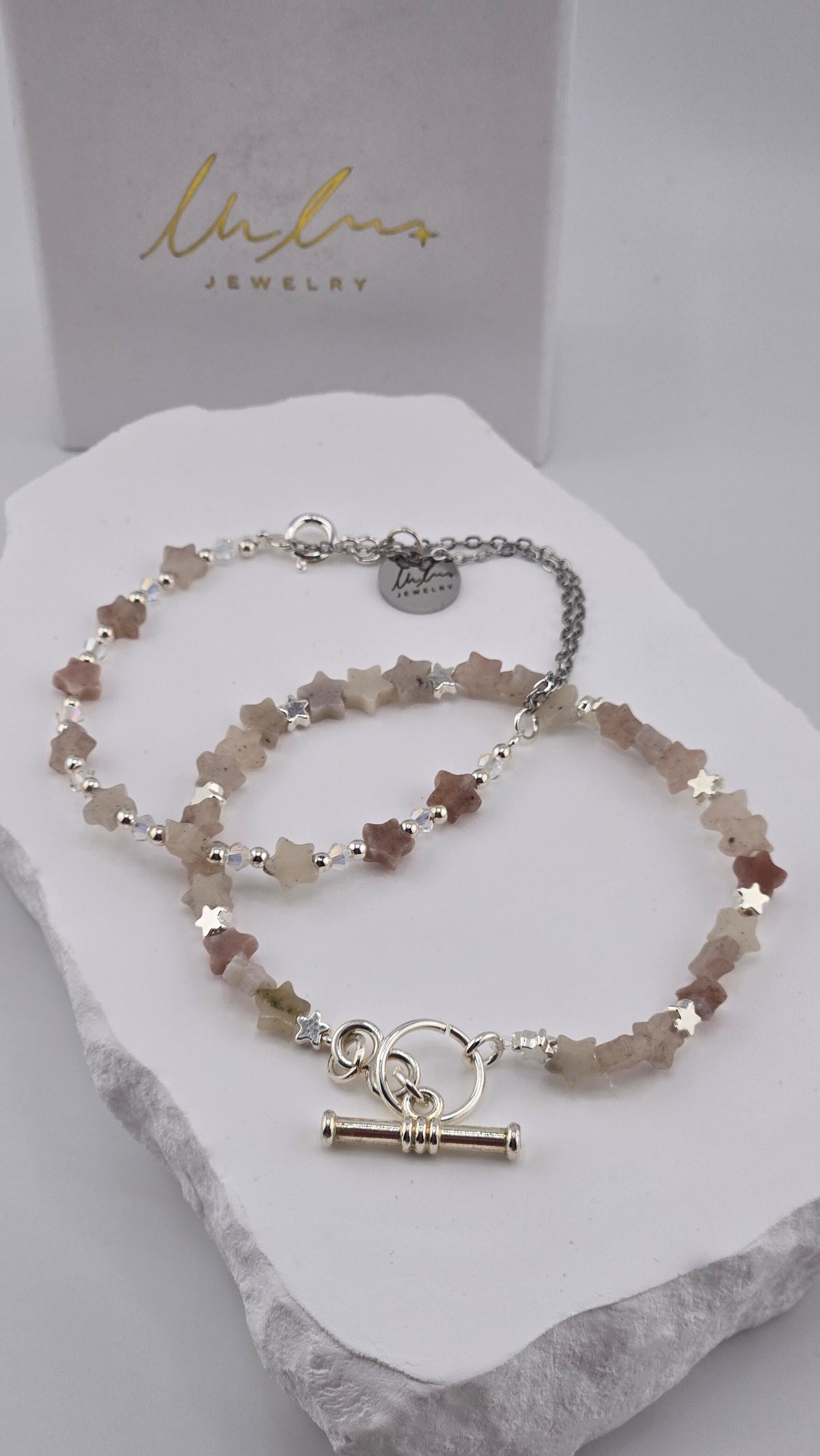 Natural Quartz Star Set