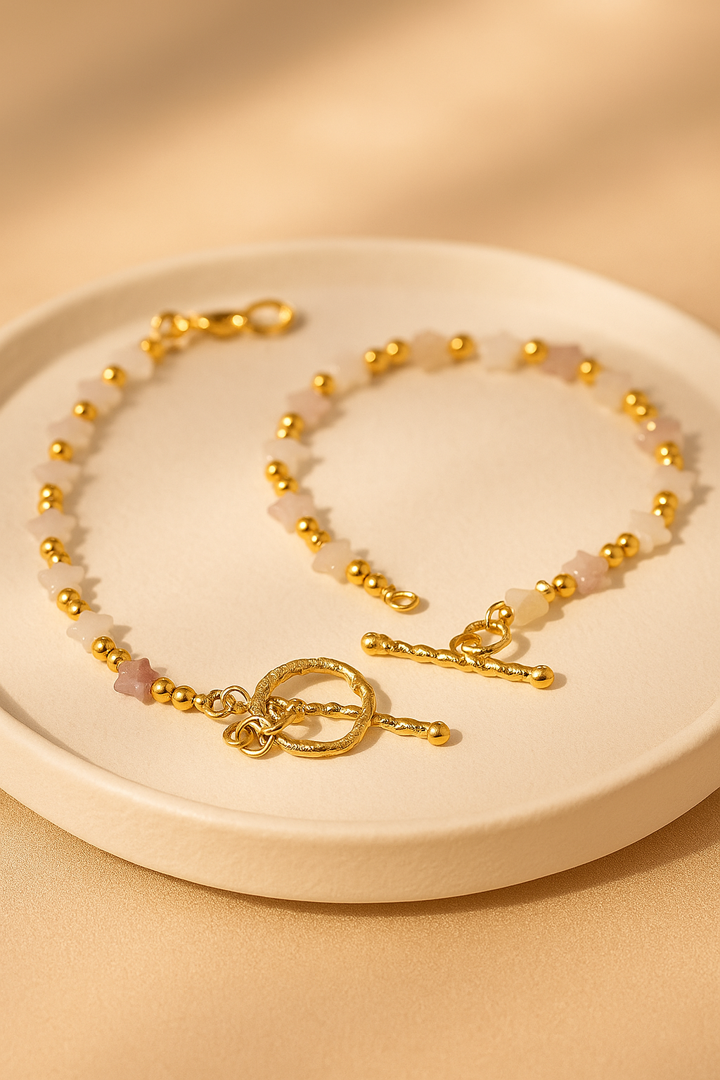 Golden Quartz Star Bracelet