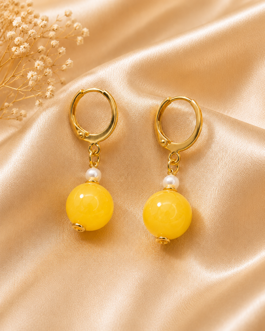 Honey Jade Earrings