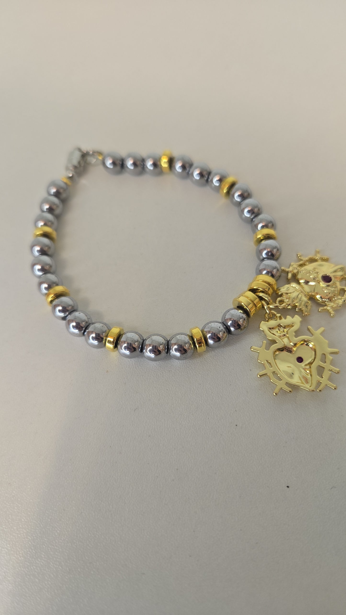 Sacred Heart Charm Bracelet