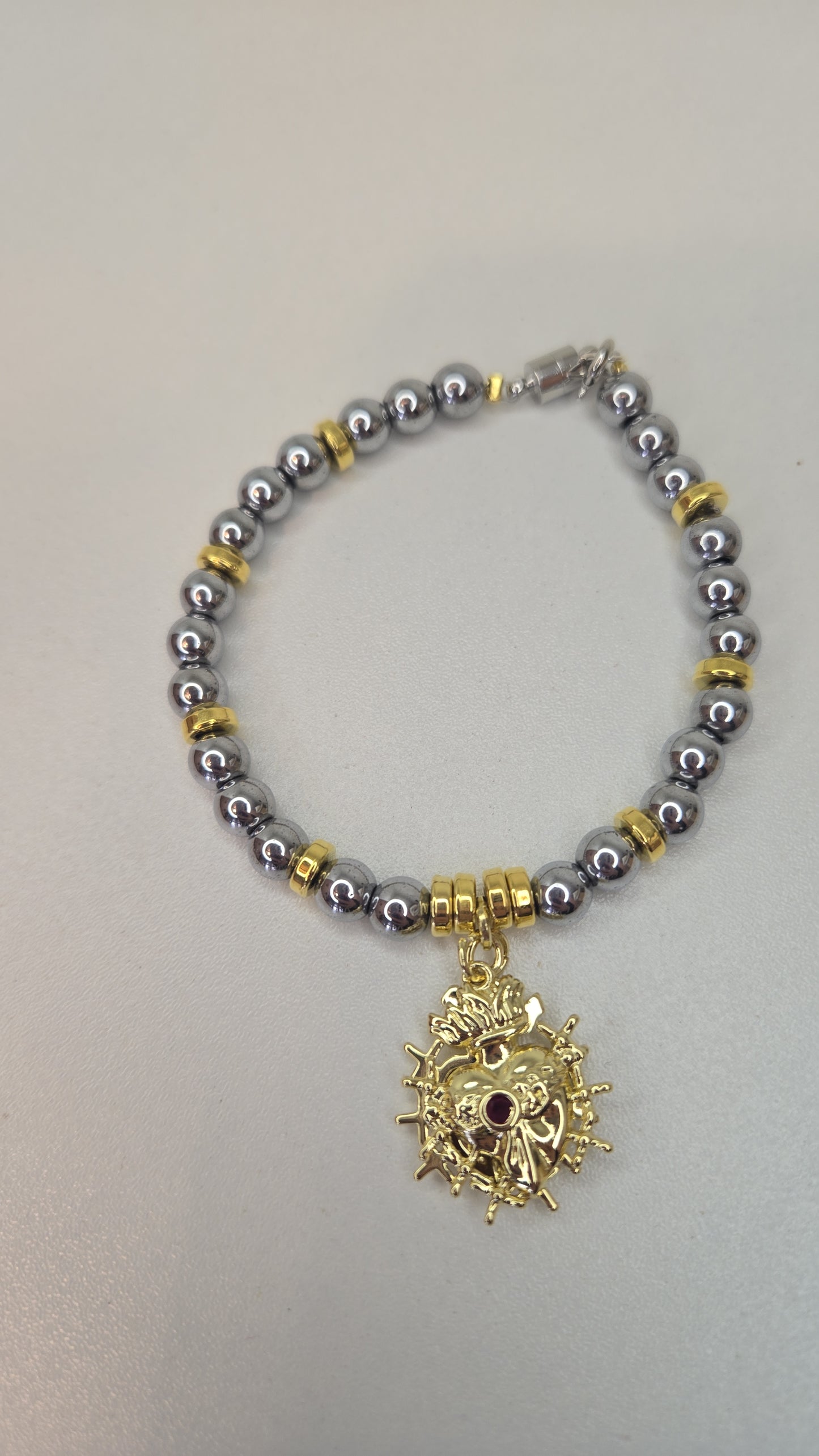 Sacred Heart Charm Bracelet