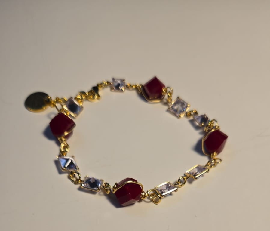 Ruby & Zircon Bracelet