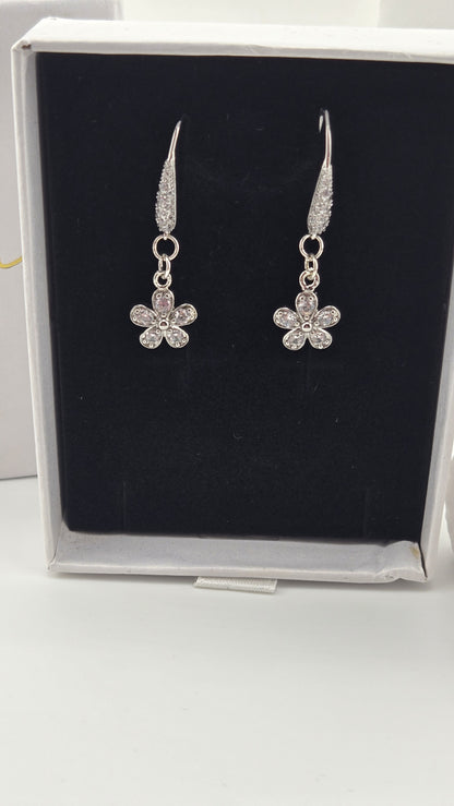 Edelweiss Pavé Earrings shown in the LuluTouch gift box