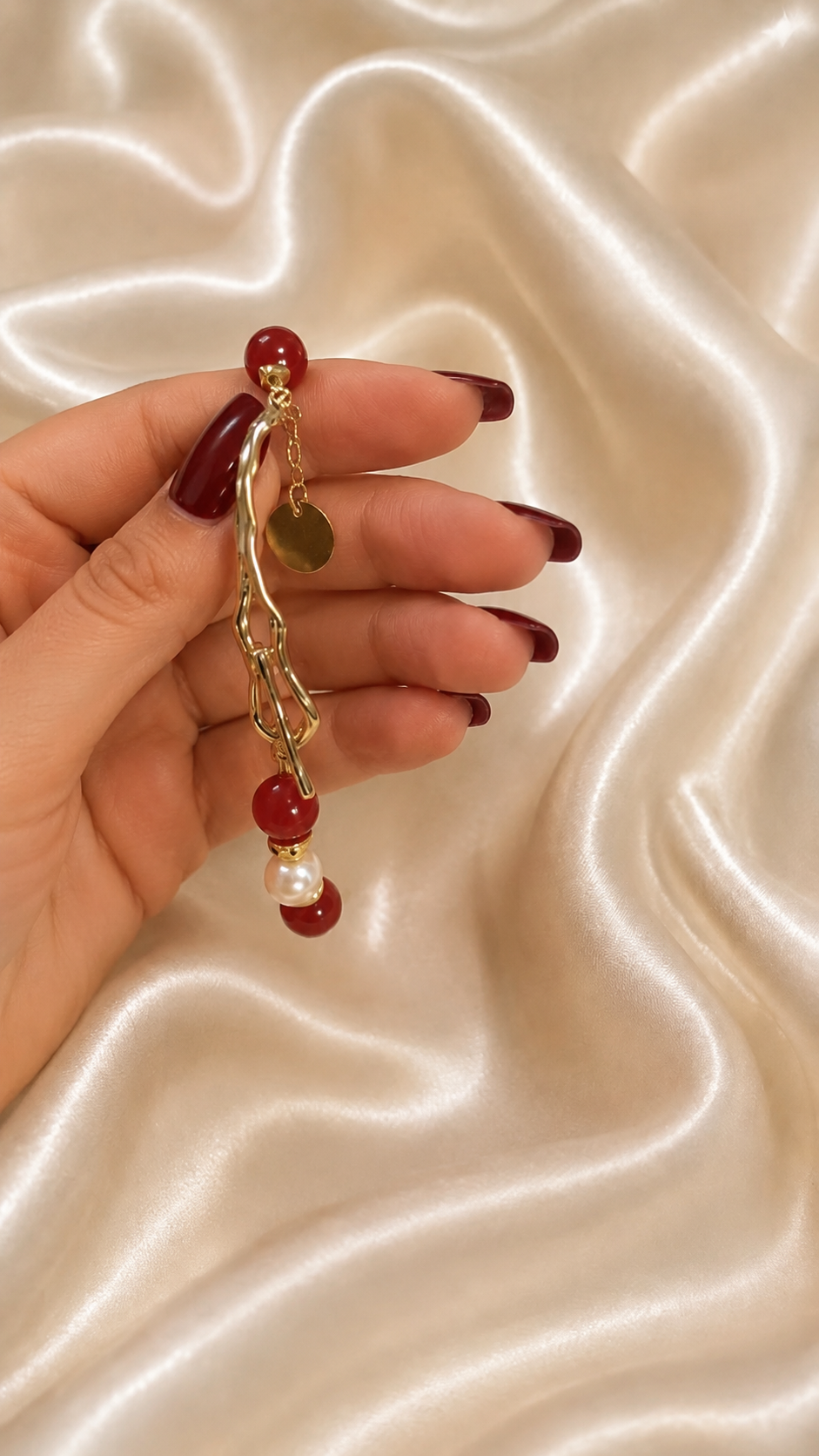 Crimson Jade Bracelet
