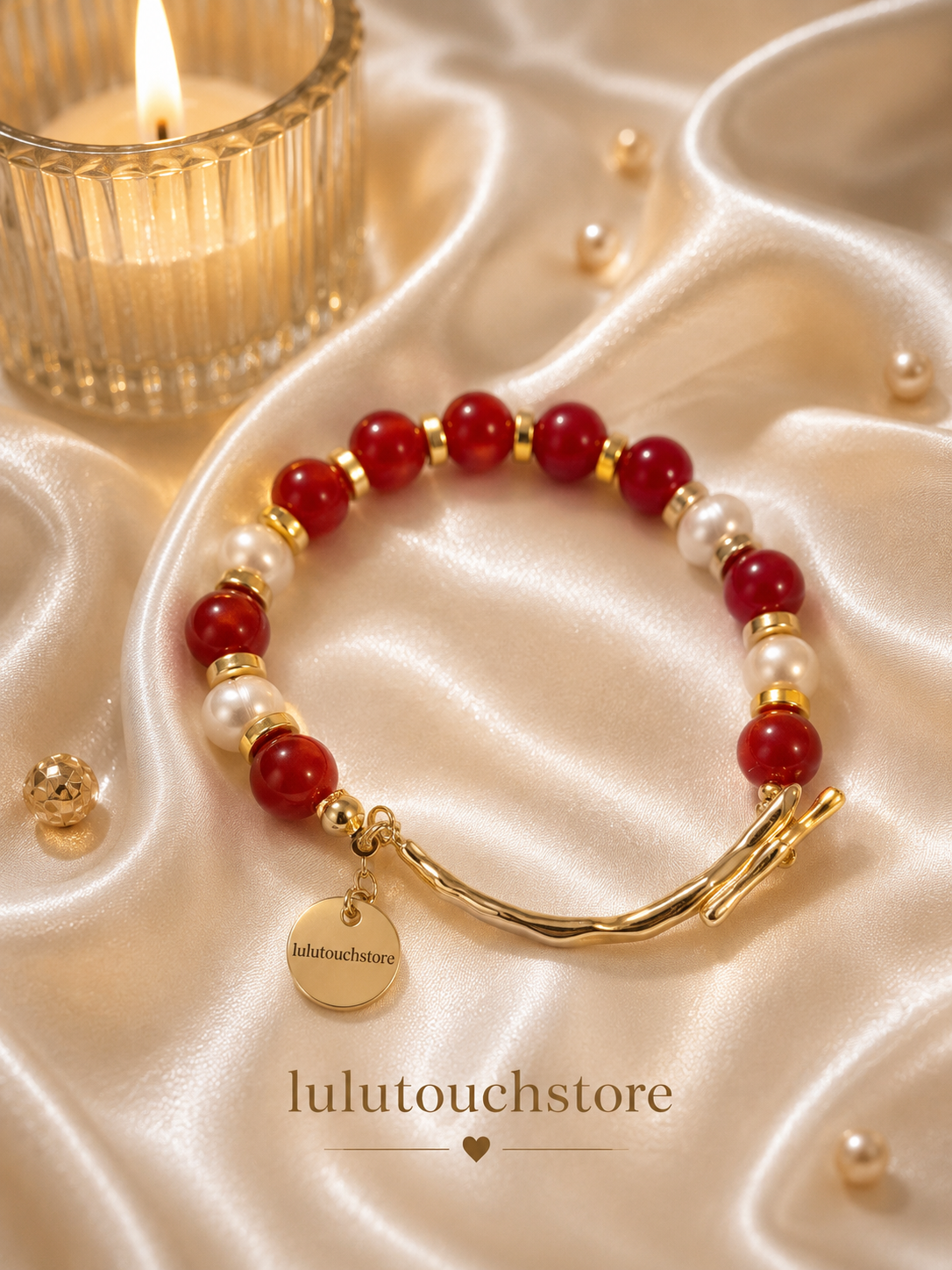 Crimson Jade Bracelet