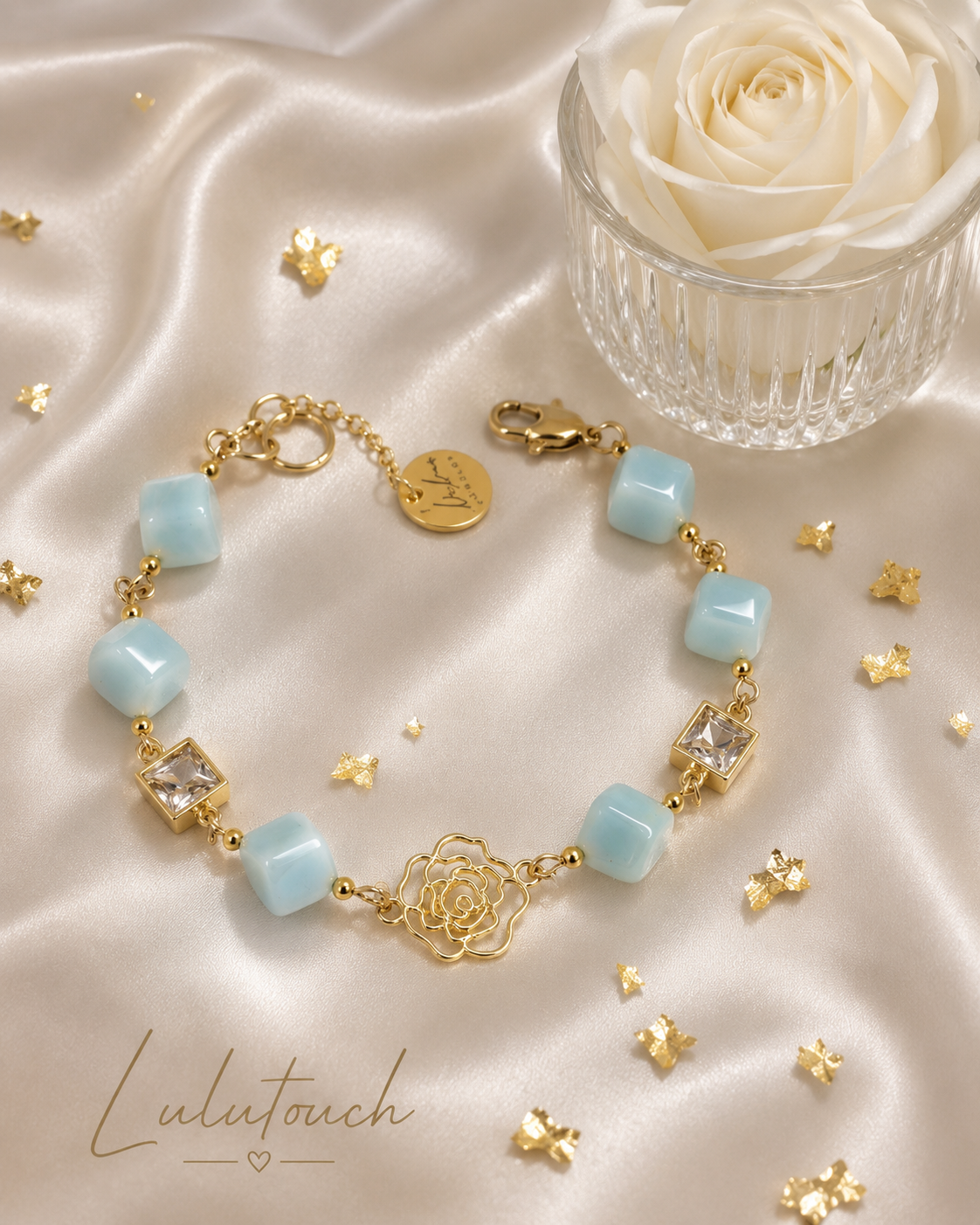 Sky Blossom Natural Stone Bracelet