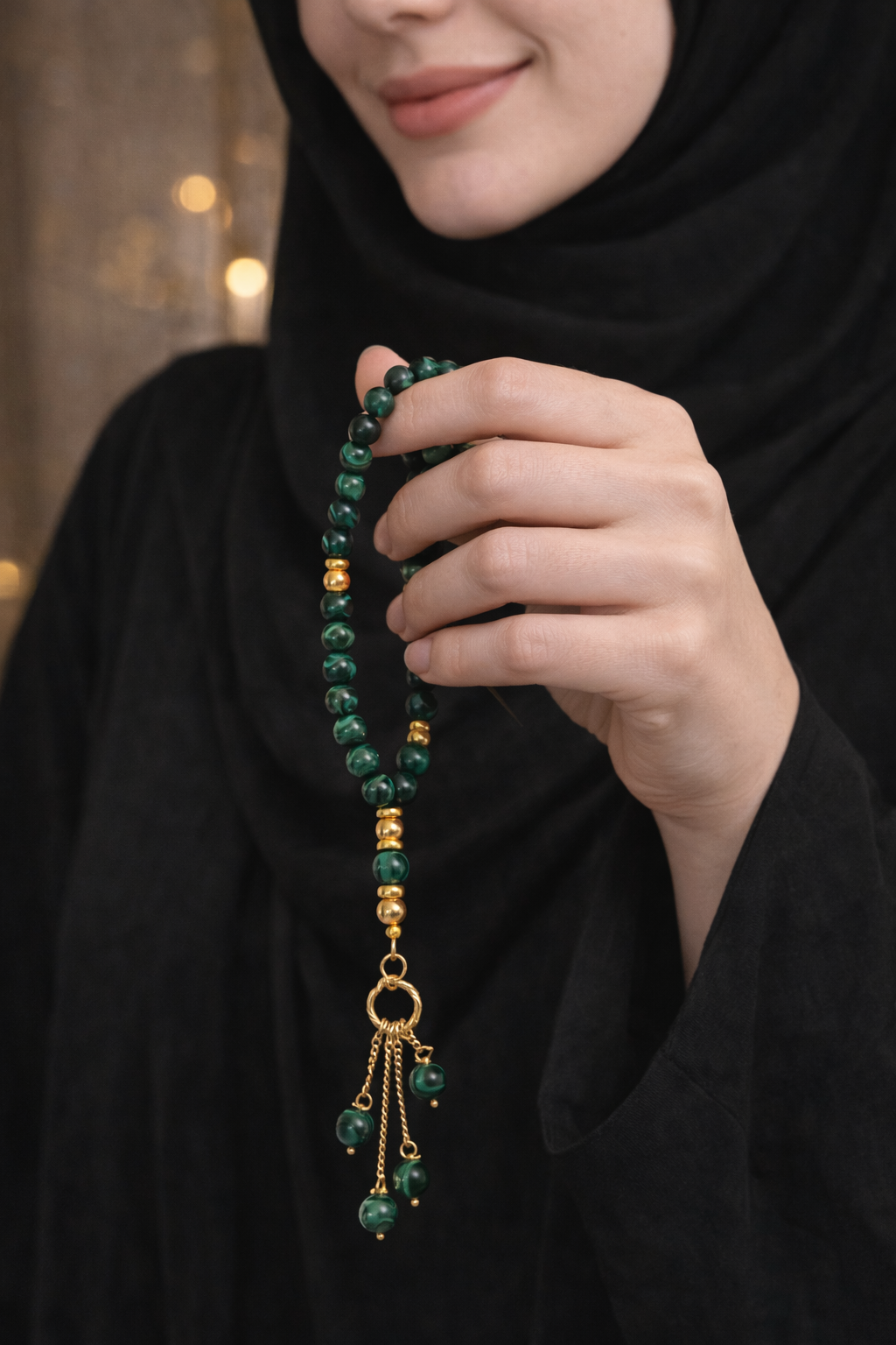 Malachite Balance Tasbih Bracelet