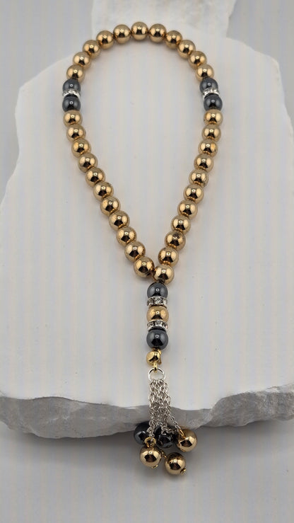 Full length of the Gilded Dusk Tasbih