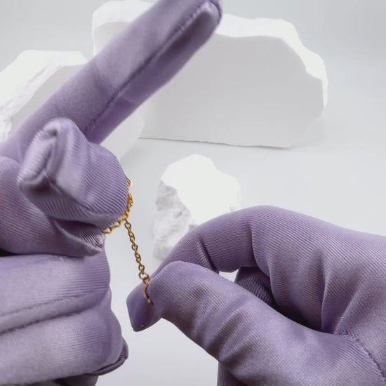Golden Laurel Hand Chain video, worn from wrist to finger
