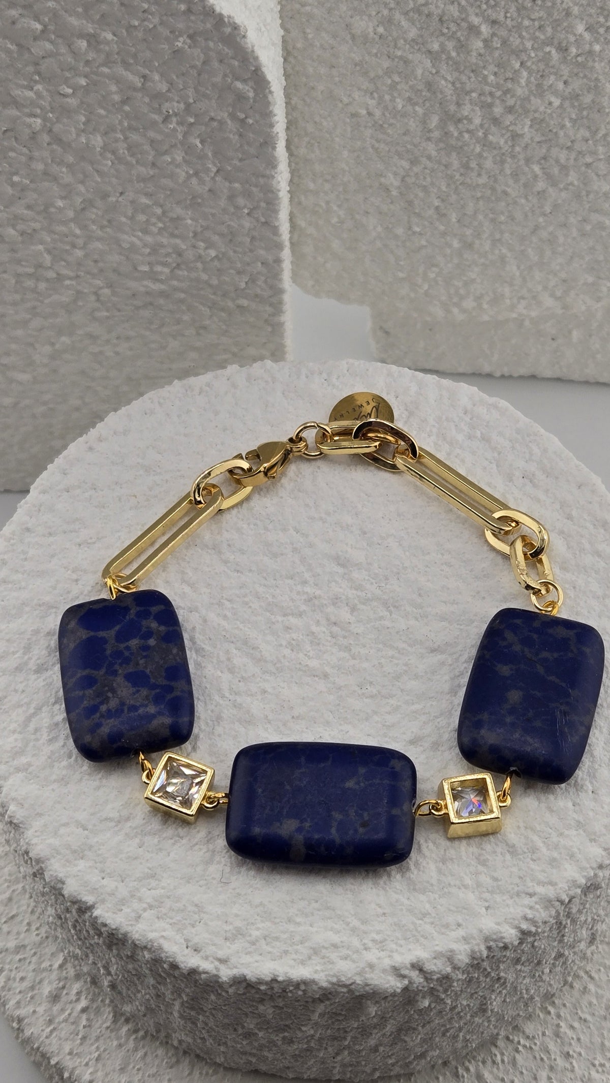 Ultramarine Link Bracelet lobster clasp and LuluTouch tag